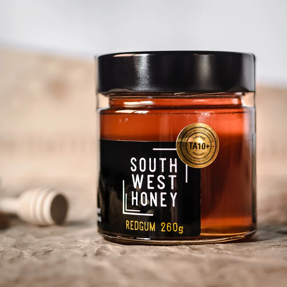 Western Australian Active Redgum TA10+ Honey (260g)
