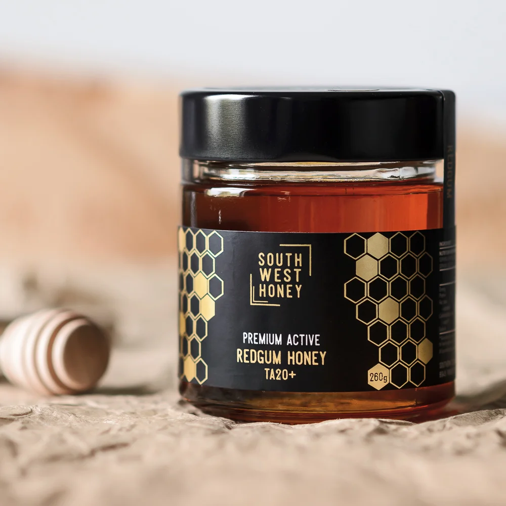 Premium Western Australian Active Redgum TA20+ Honey (260g)