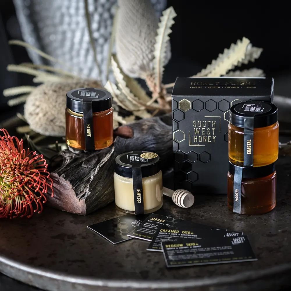 | 𝗛𝗢𝗡𝗘𝗬 𝗙𝗟𝗜𝗚𝗛𝗧

Each unique landscape is captured in a jar - Embark on a flavour journey of the premium honey produced in the pristine and untouched forests of the South West. 

#honey #purehoney #rawhoney #tahoney #medicinalhoney #premium