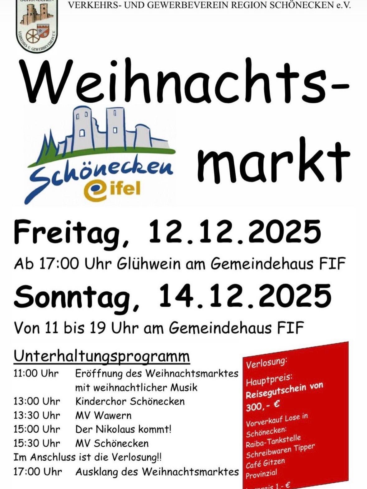 ✨🛒 Wir Euelsbergers sind am kommenden Sonntag, 14.12.25, auf 🎄Adventstour in unserem Nachbarort Sch&ouml;necken. 🏰 

Die perfekte Gelegenheit f&uuml;r Euch, um k&ouml;stliche 🦉Weihnachtsgeschenke zu besorgen und mit uns zu plaudern. 🍸🎁
⭐️ Wir f