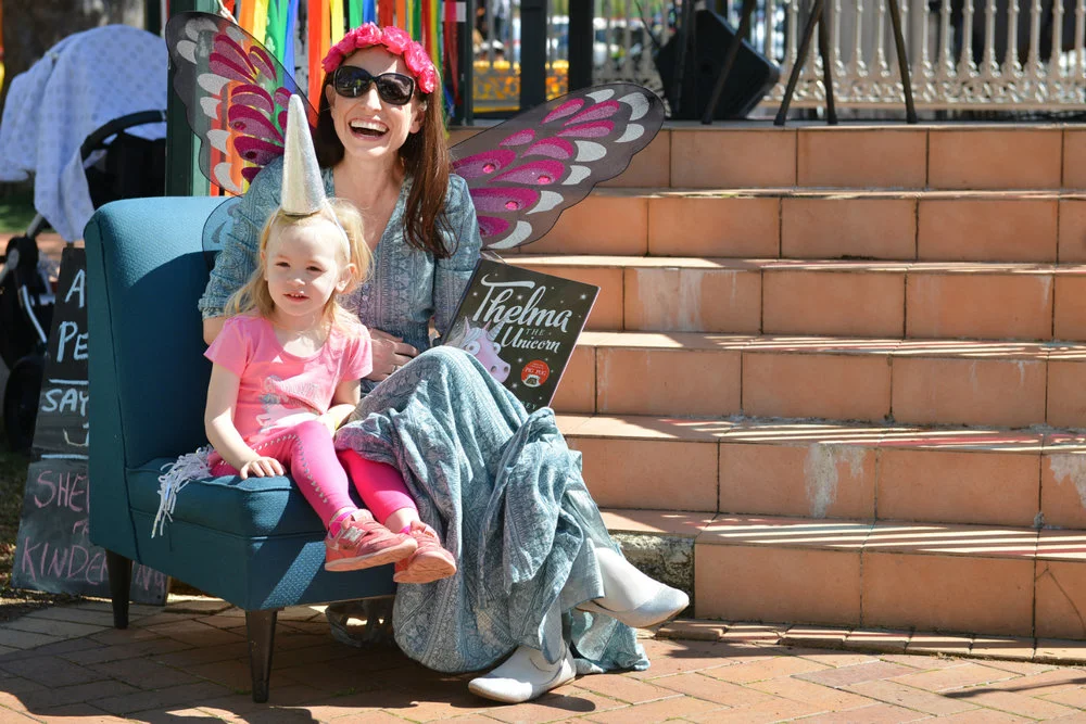 Dress Up Attack 2015 Reading books for kids at Dress Up Attack at the Portugal Club in Marickville. Photo: Daniel Guerra