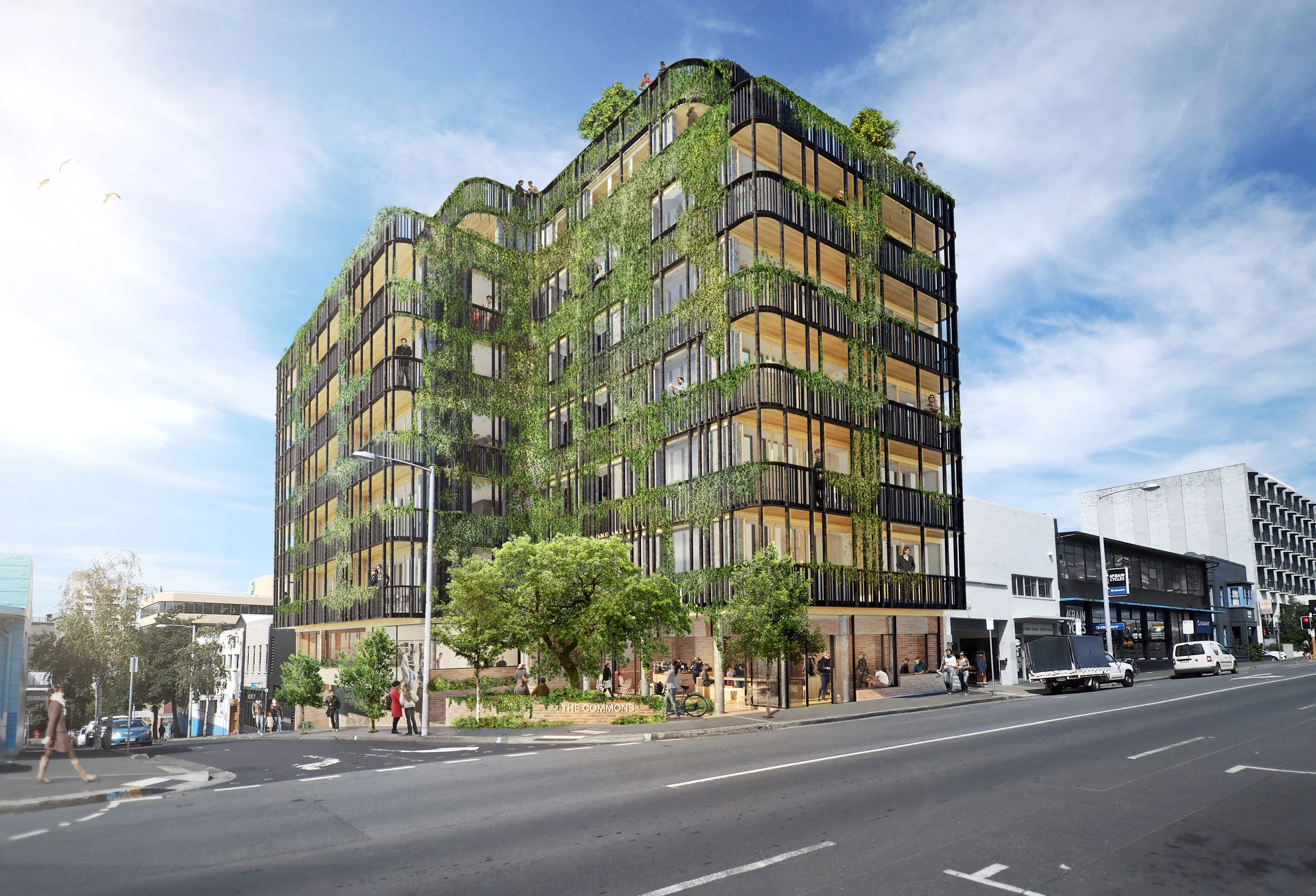 The Commons Hobart pictured on its proposed central city site in Bathurst Street, Hobart.