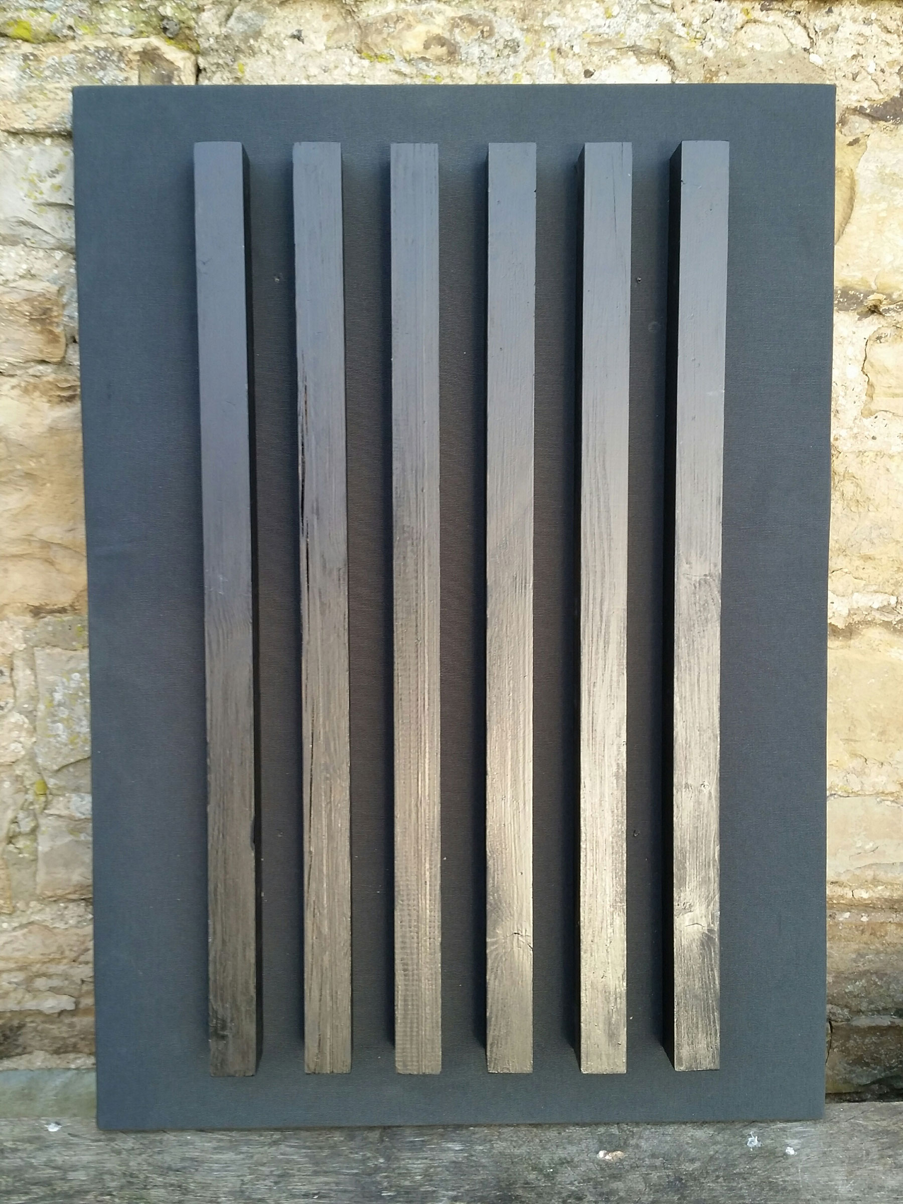 Black stained Siberian larch samples