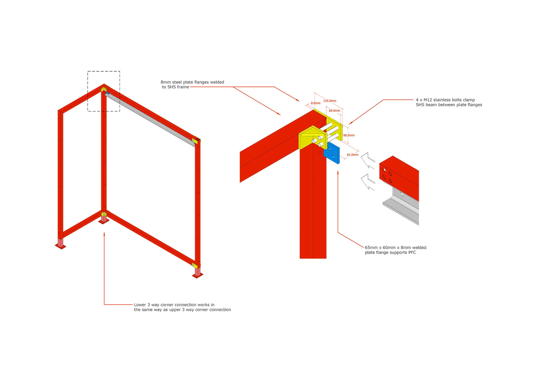 Technical drawing by Old School Fabrications