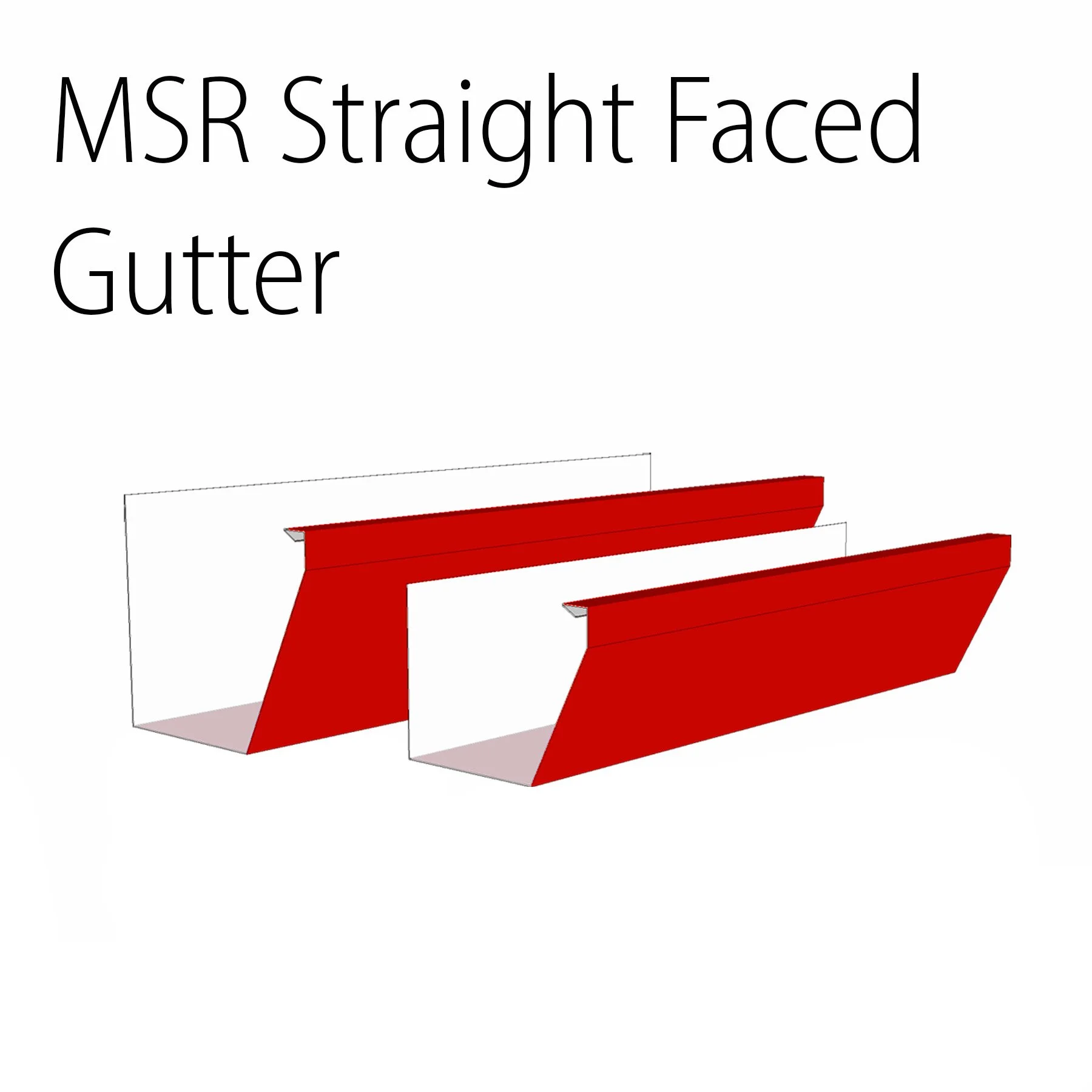 5" &amp; 6" Straight Faced Gutter