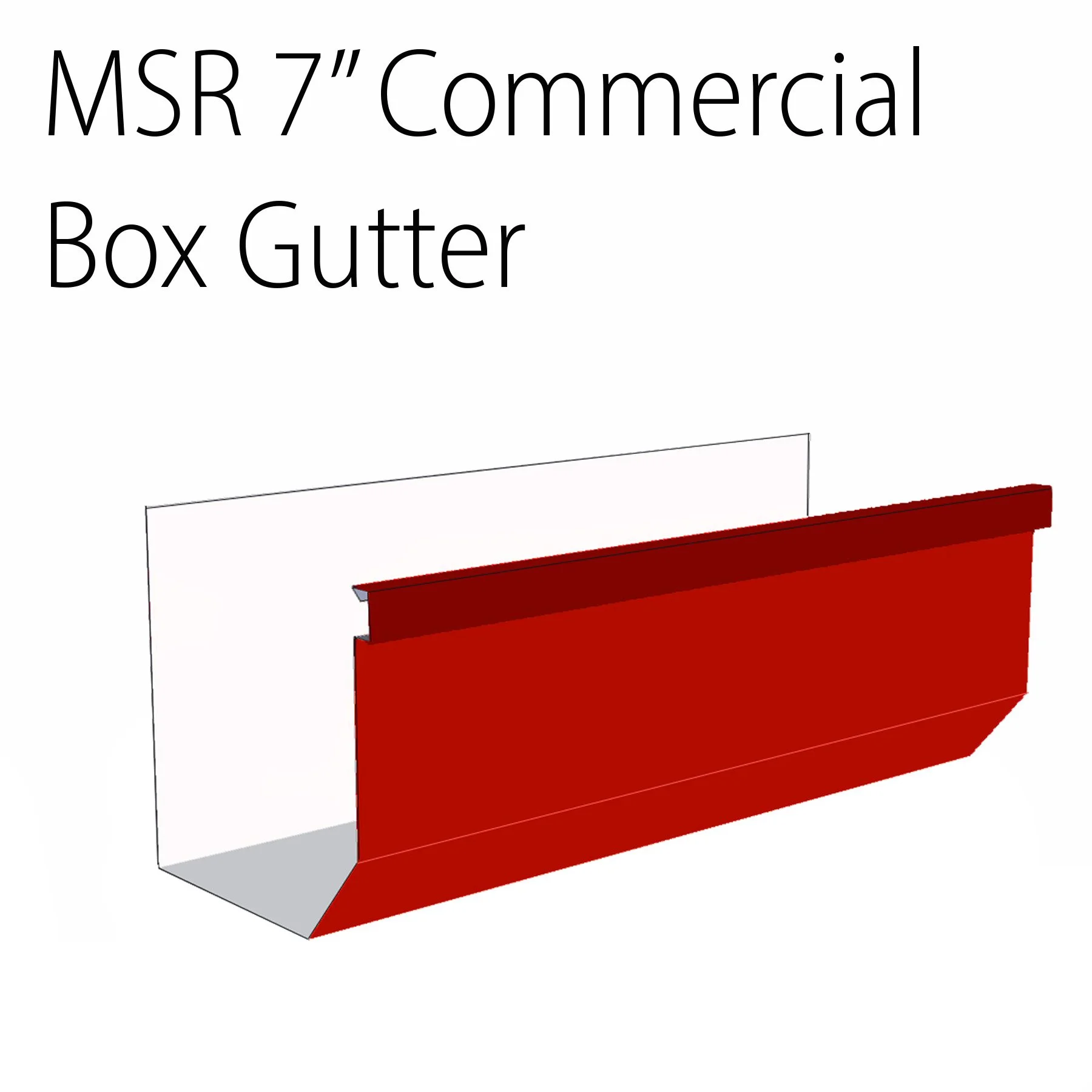 7" Commercial Box Gutter