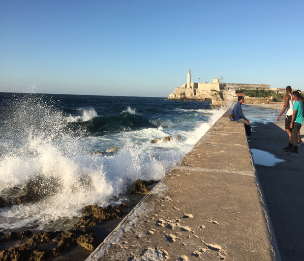 Strolling the Malecón, Havana, Cuba, 2016.