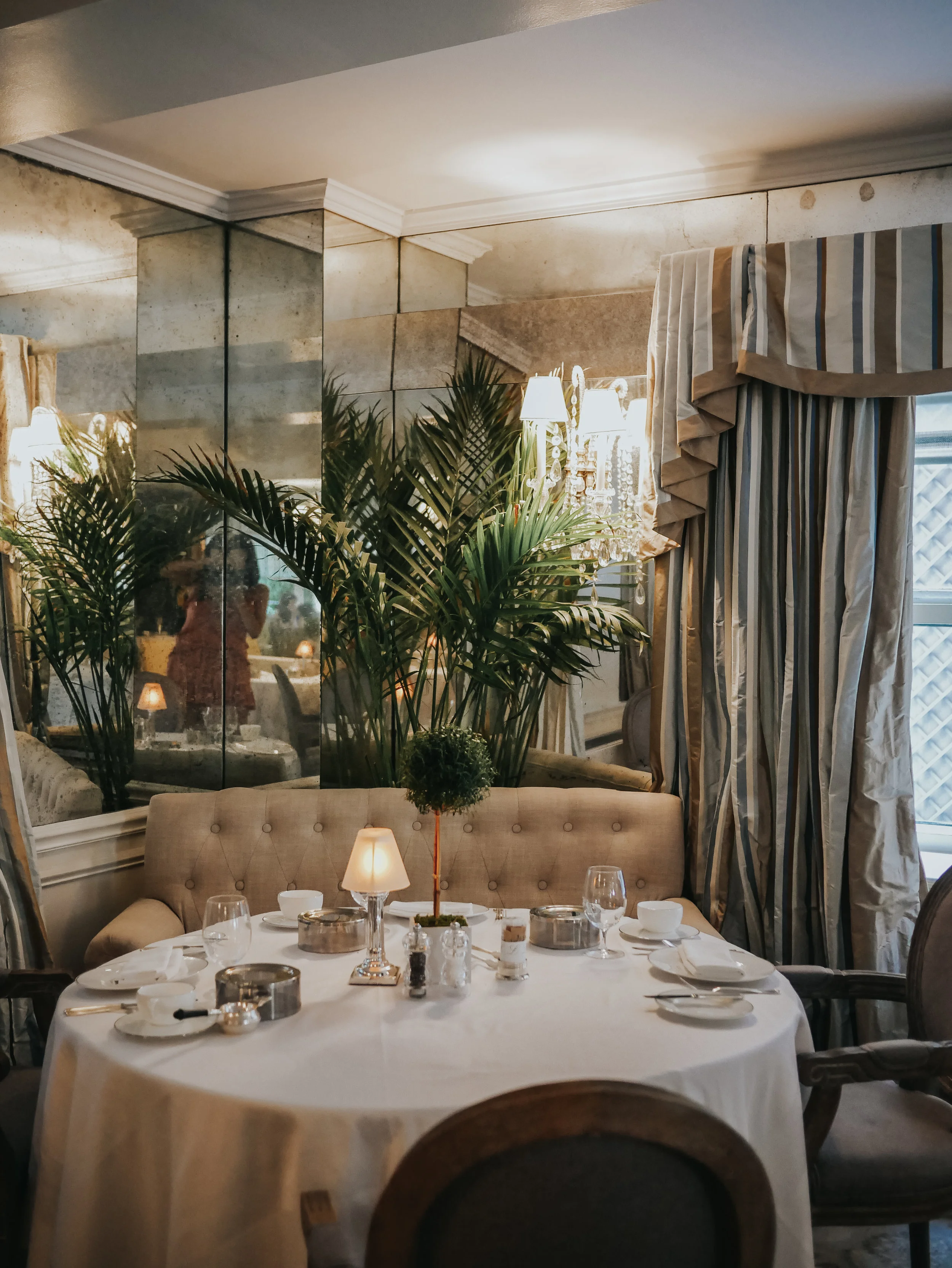 Cozy nook for afternoon tea at The Lowell’s Pembroke Room