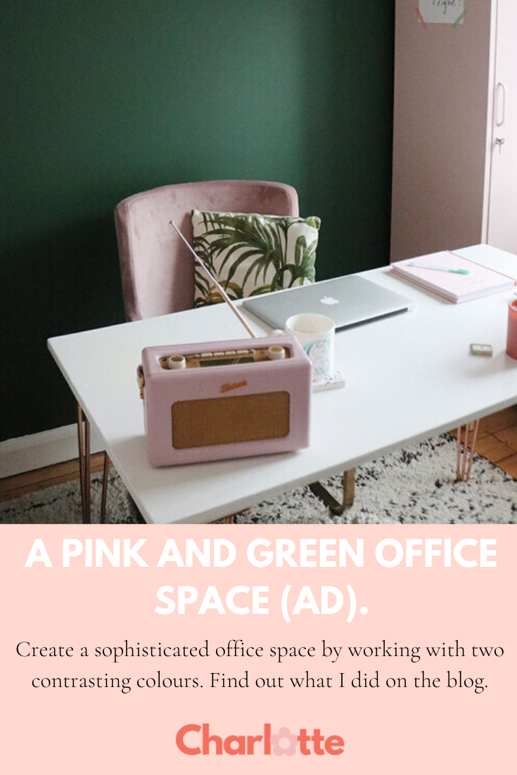 Ad Pink & Green Painted Office with B&Q — Charlotte Jacklin