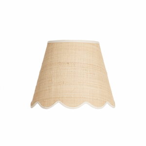 raffia scallop edge lamp shade