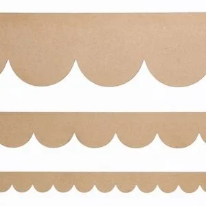 different size MDF scallop edging