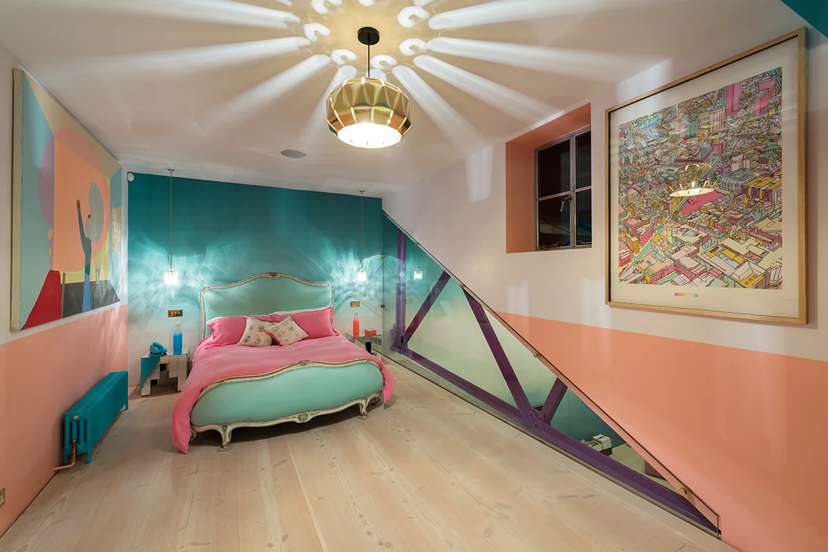 bedroom-loft-mezzanine-turquoise