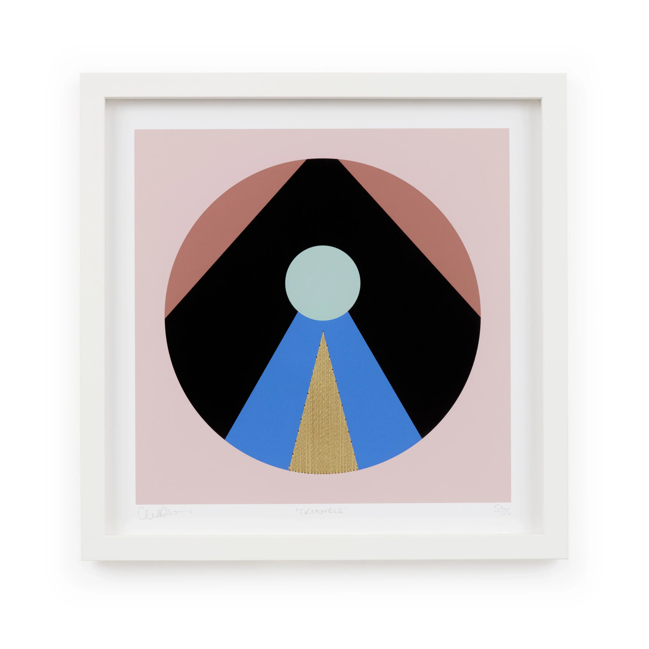 Triangle Small Geometric Embellished Print