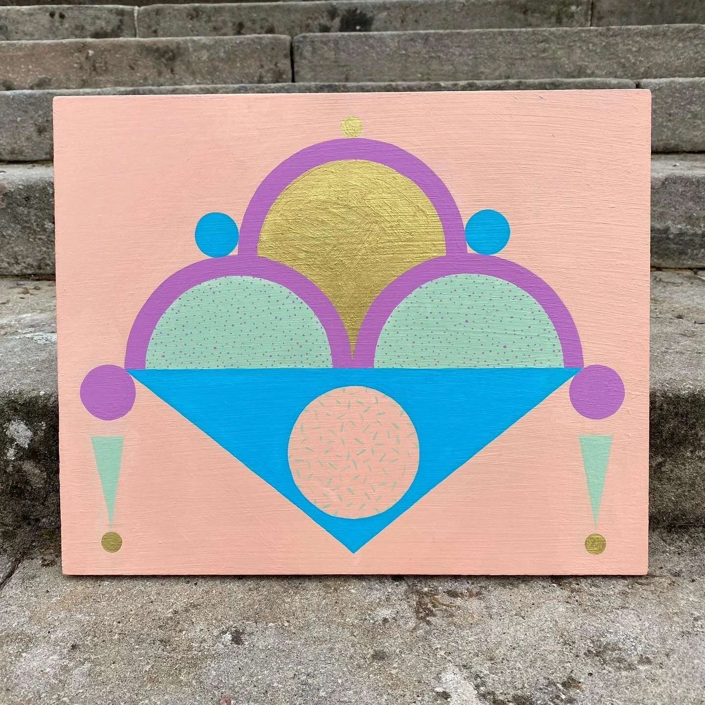 Deco Peach Painting