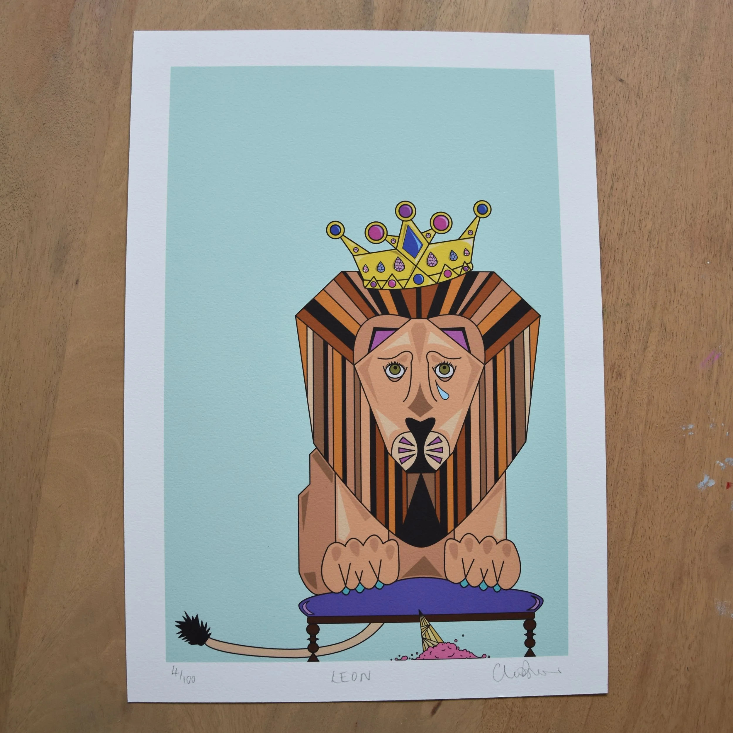 Leon Lion Giclée Print