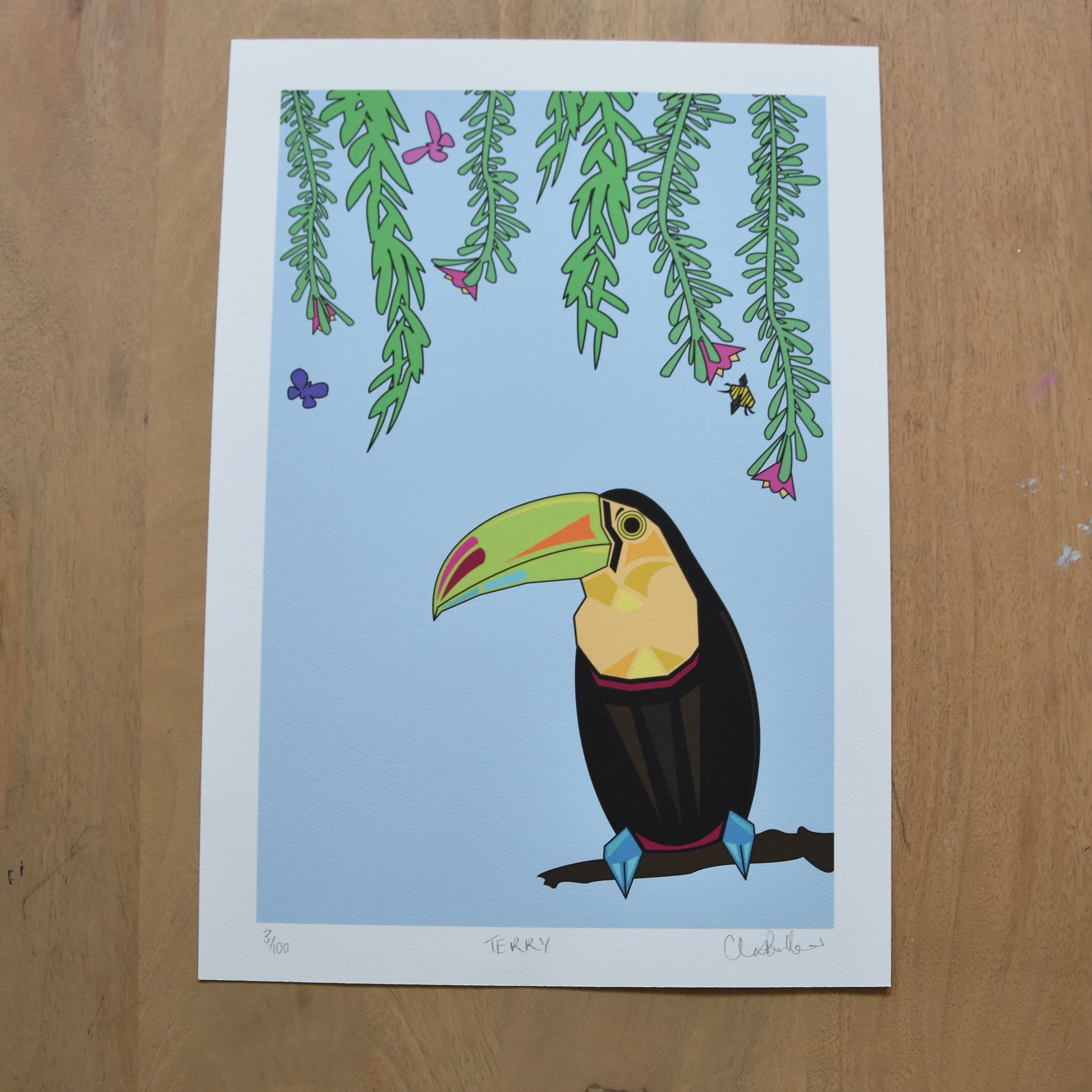 Terry Toucan Giclée Print