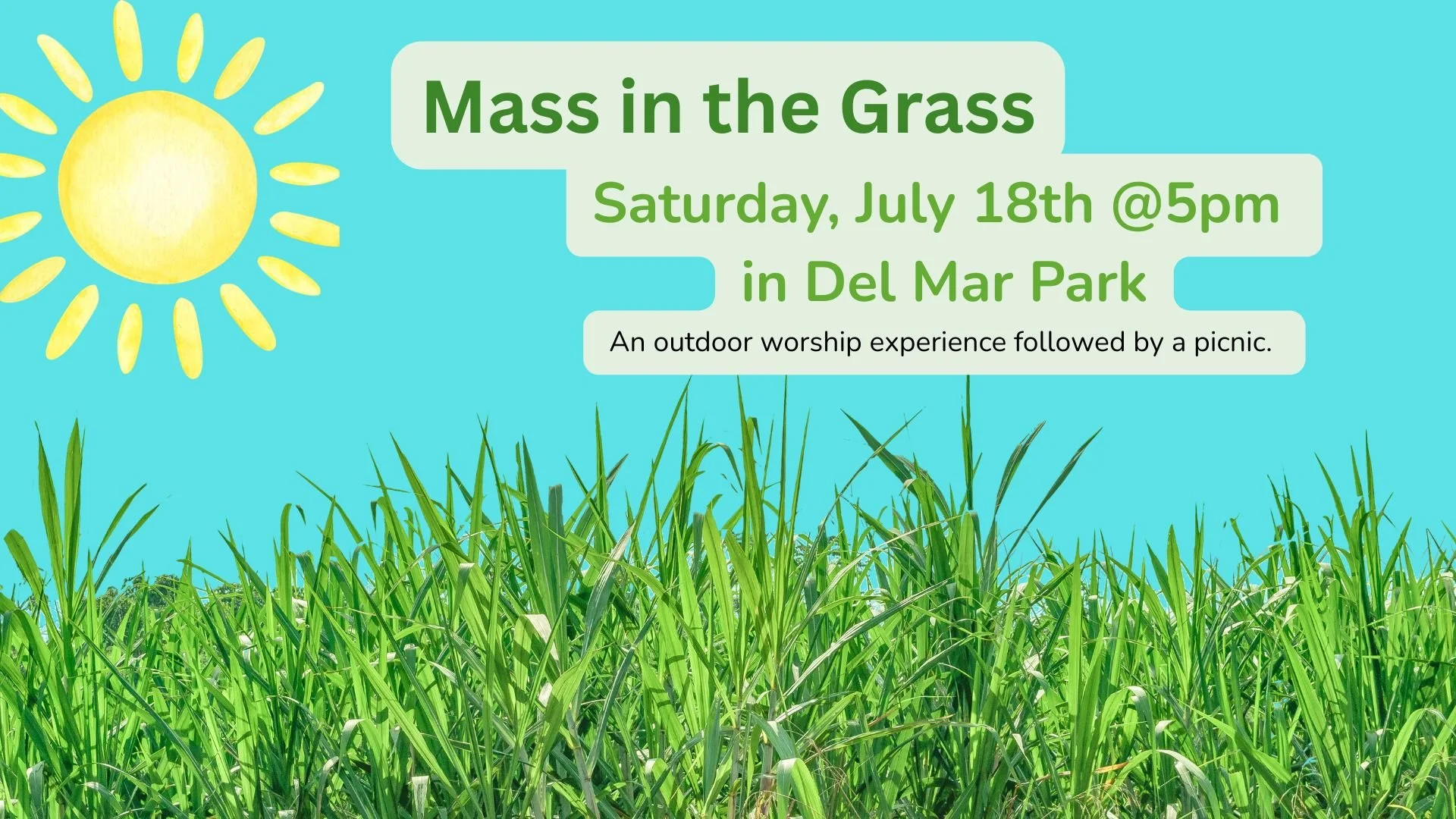 Mass in the Grass