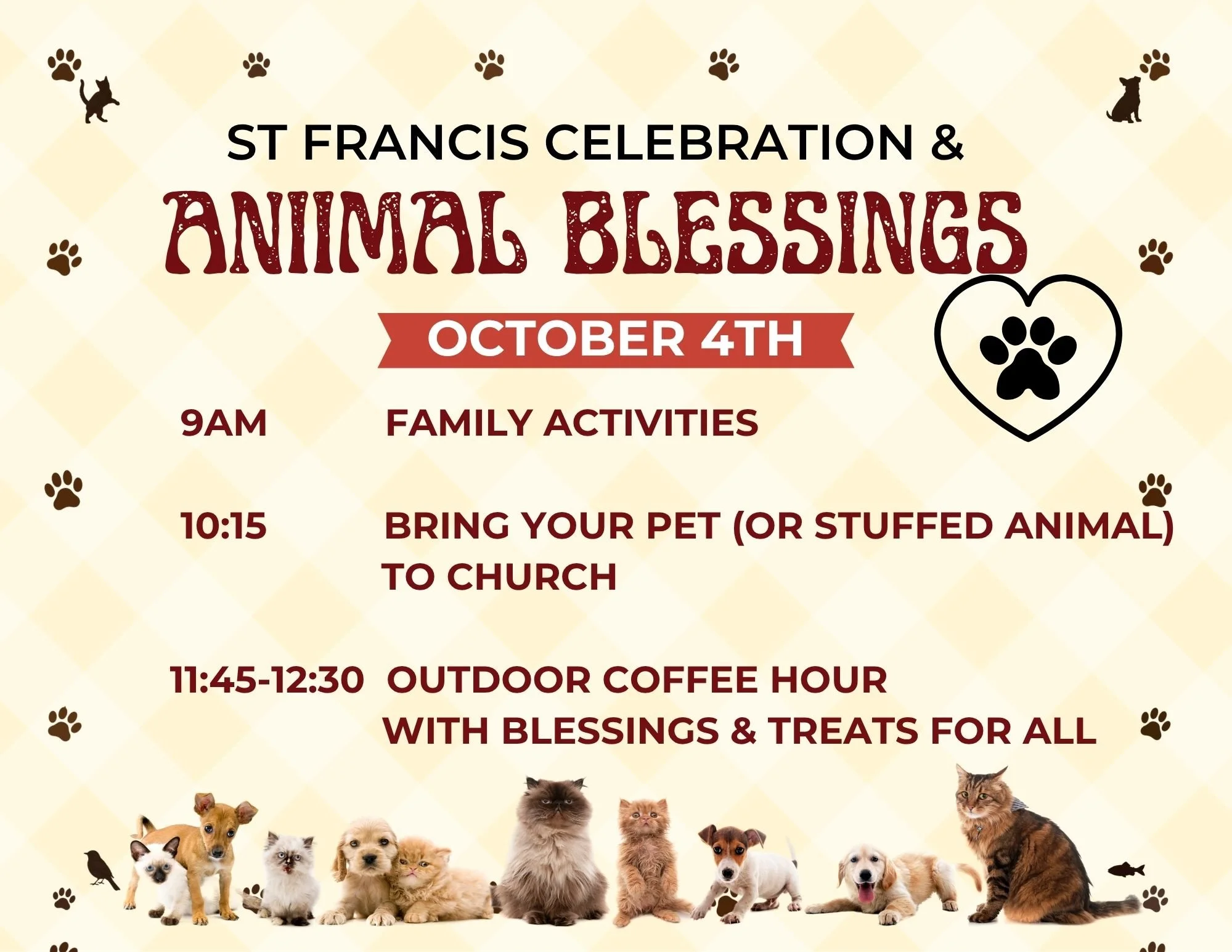 St. Francis Celebration and Pet Blessing