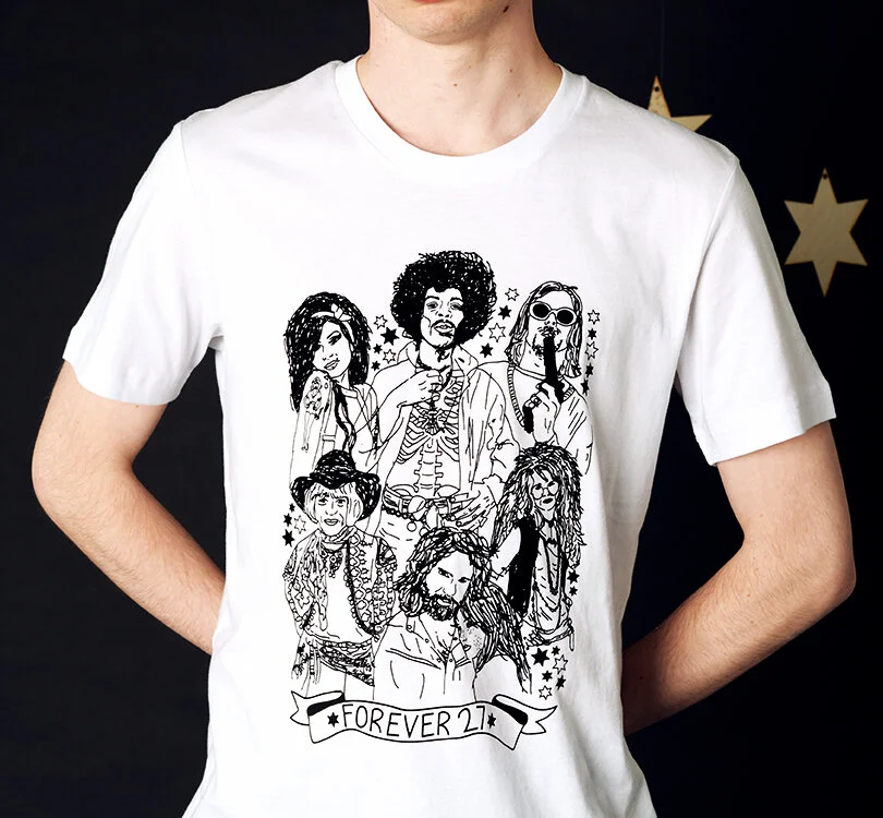 Forever 27 (club) Adult Tee — Born To Be Wild Child