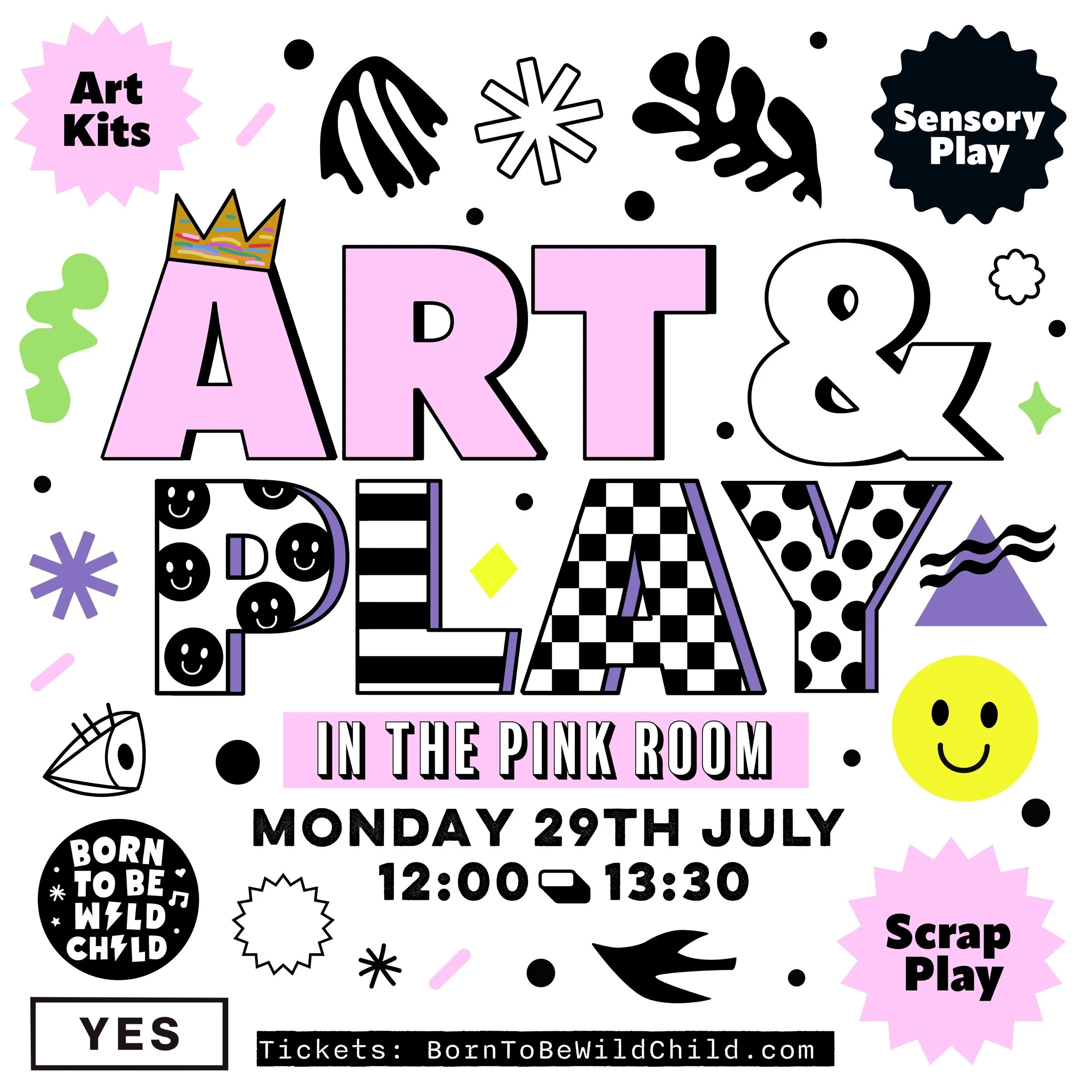 Art & Play @ Yes Week 1 Monday 29th July 12:00-13:30