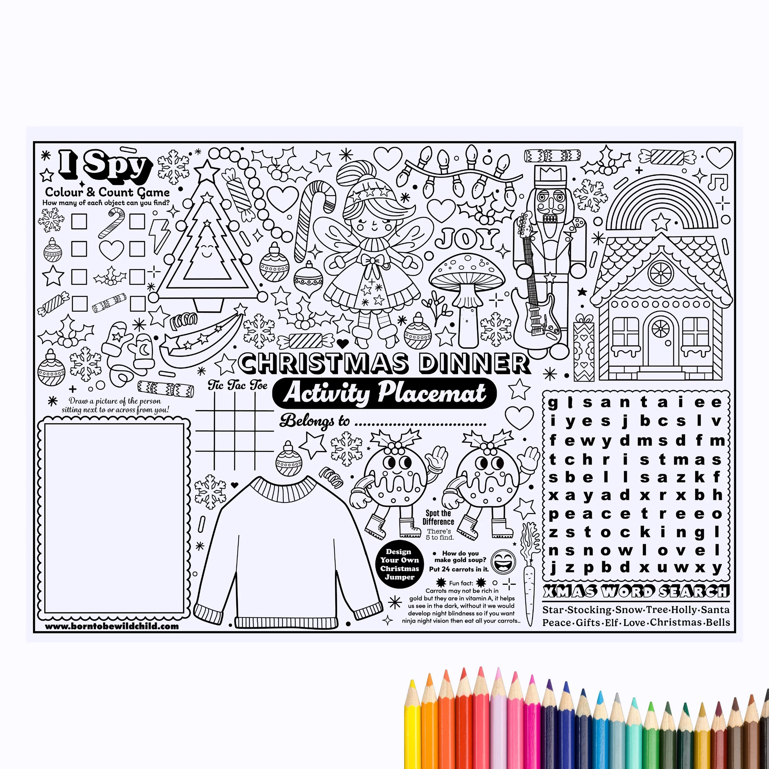 Christmas Dinner Activity Placemat (Download)