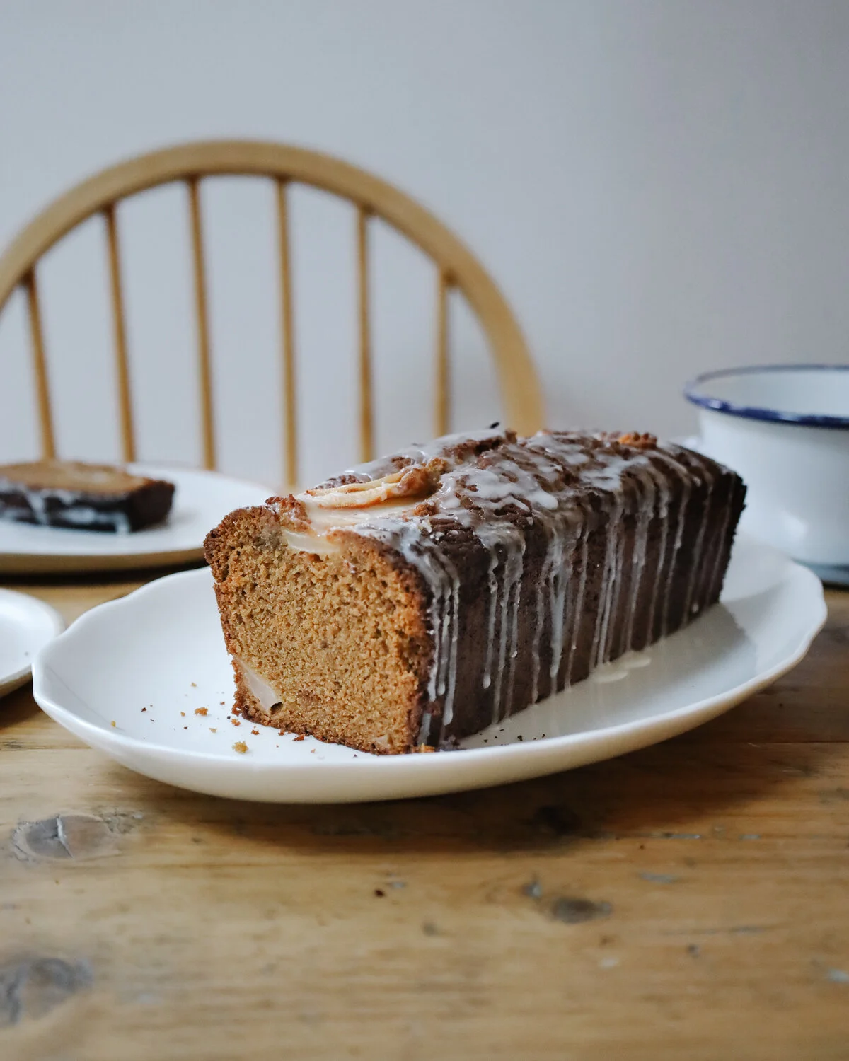 Spiced ginger and pear loaf cake