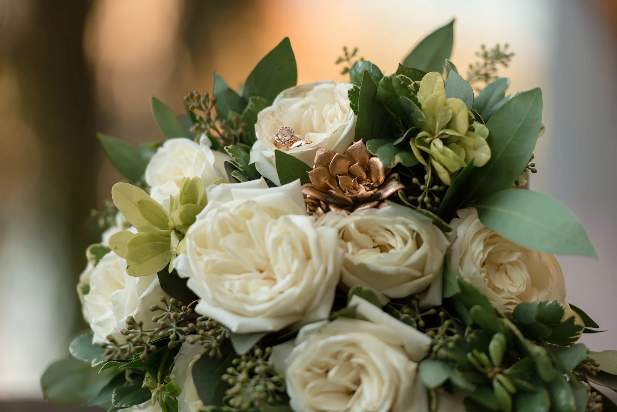 Ring and Bouquet Detail at Tyee Yacht Club