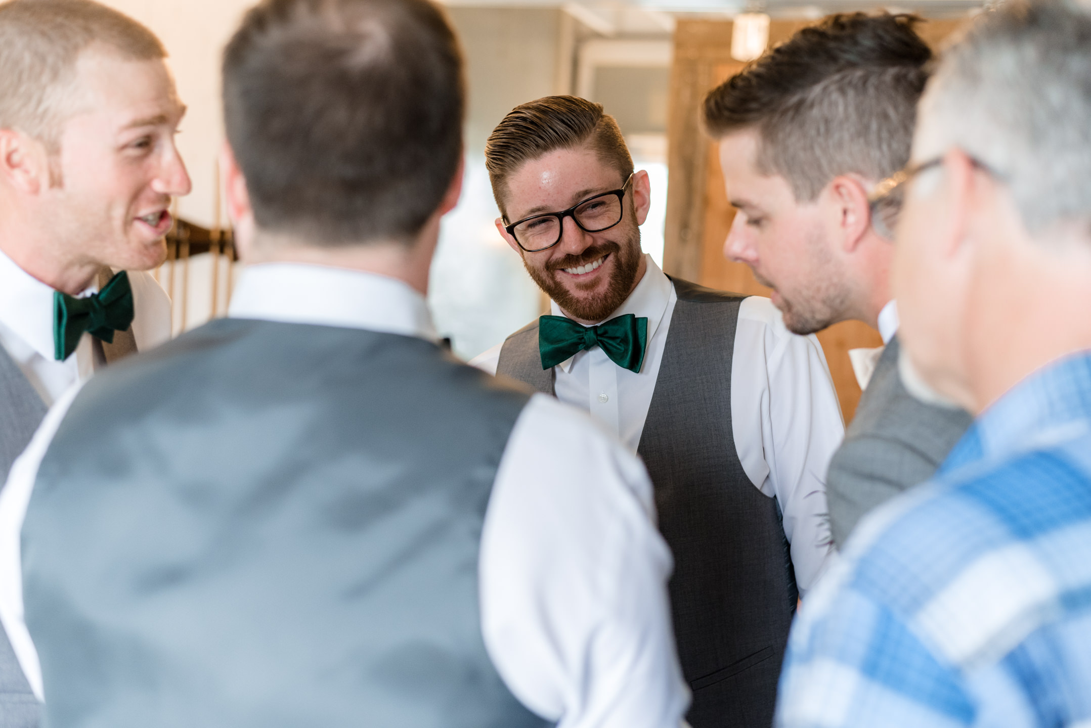 Groomsmen Hanging Out at Dairyland