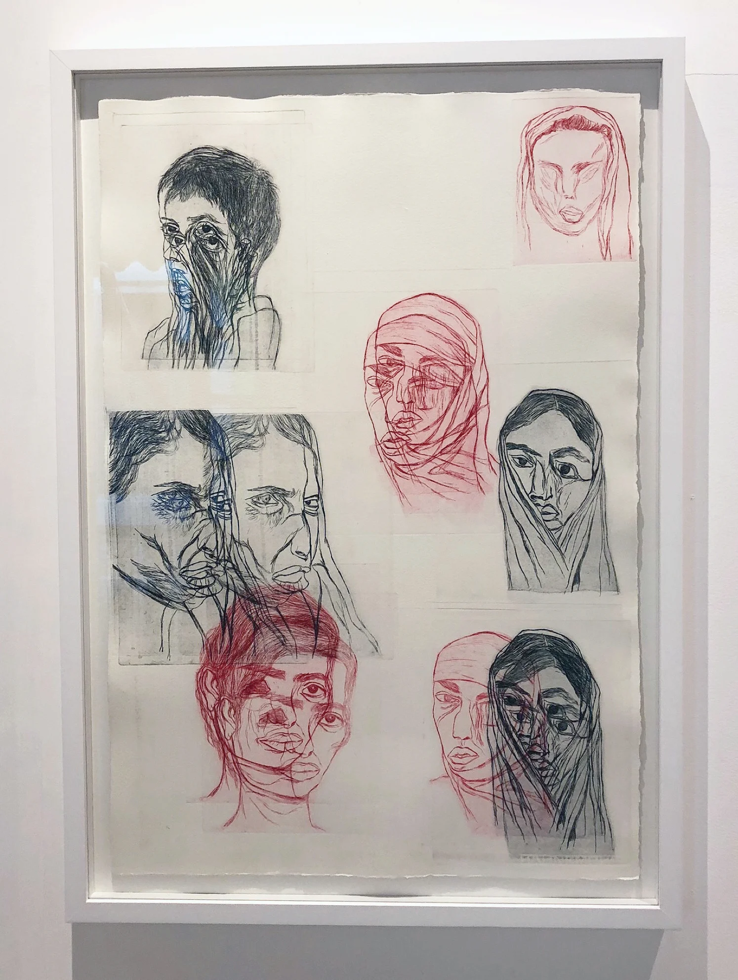 Shivangi Ladha Has each violent revolution created another violent society? Acid Attack Survivor, 2018 Etching, Gamblin ink, Hahnemuhle paper 24.25 x 34.25 inches Courtesy of the artist