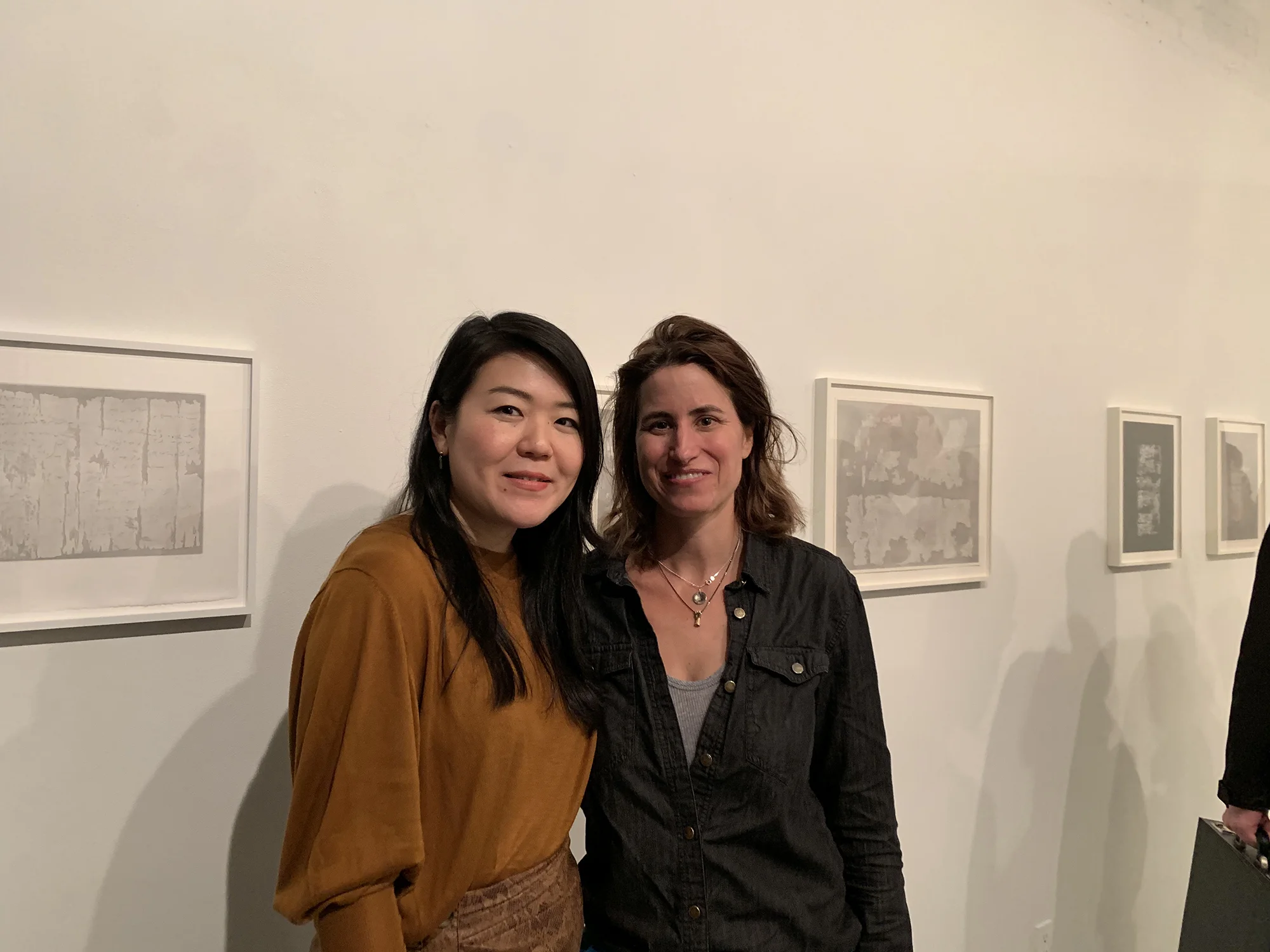 Naho Taruishi and Katie Michel, Founder of Planthouse, at the opening reception of Papyrus.