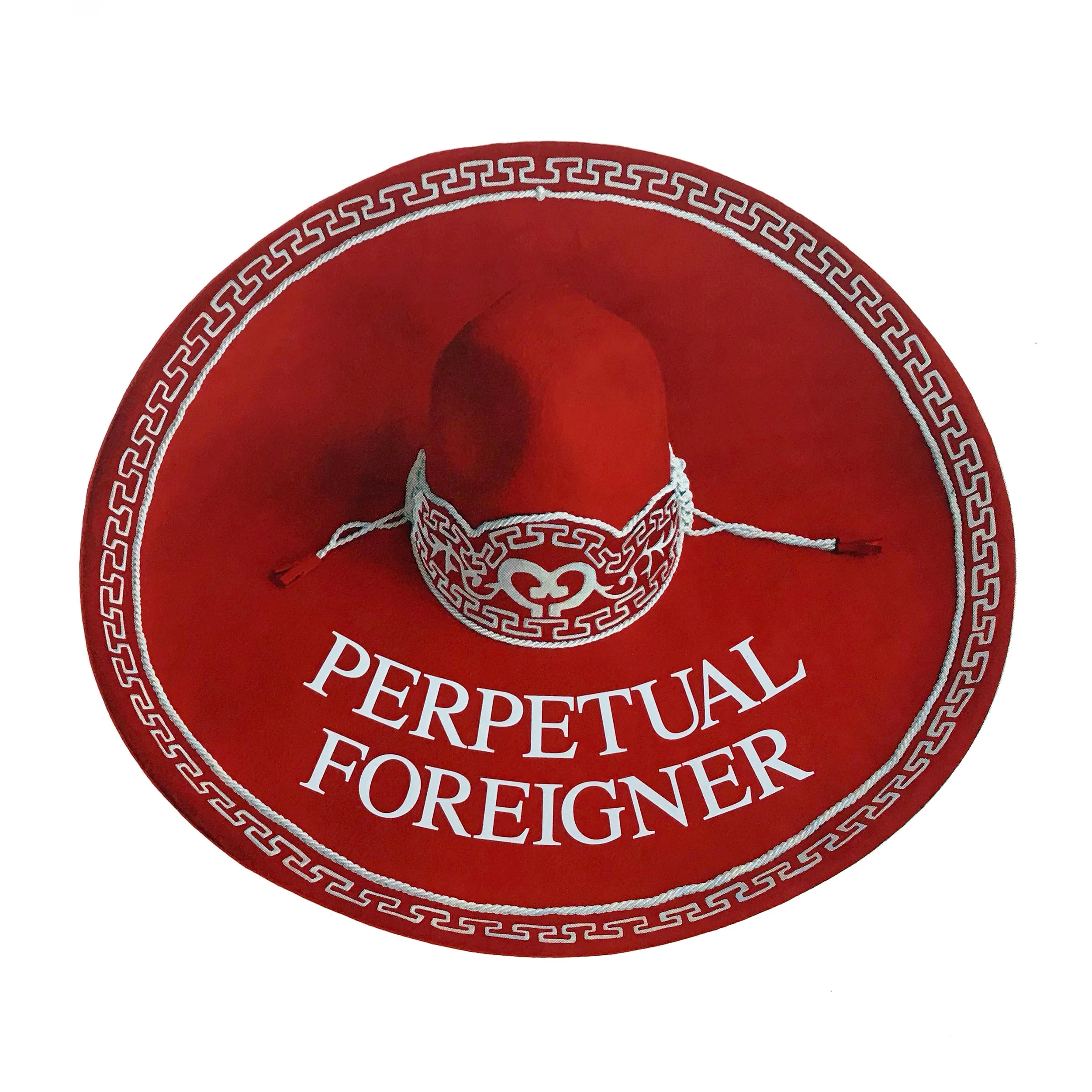 Brian Gonzales . MAGA (Perpetual Foreigner) , 2019. Screenprint. 22 1/2 x 26 3/4 inches. Edition: 20. Printed and published by the artist. Courtesy of the artist. © 2019 the artist