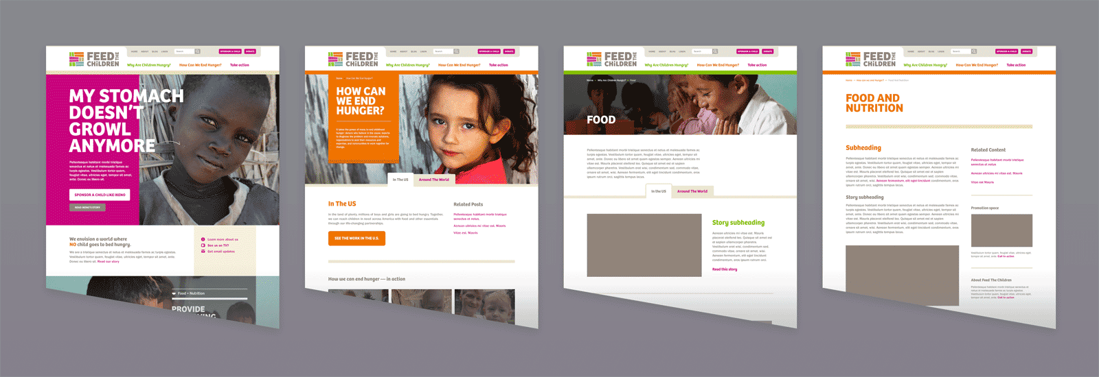 Home (L0) through article template (L3)