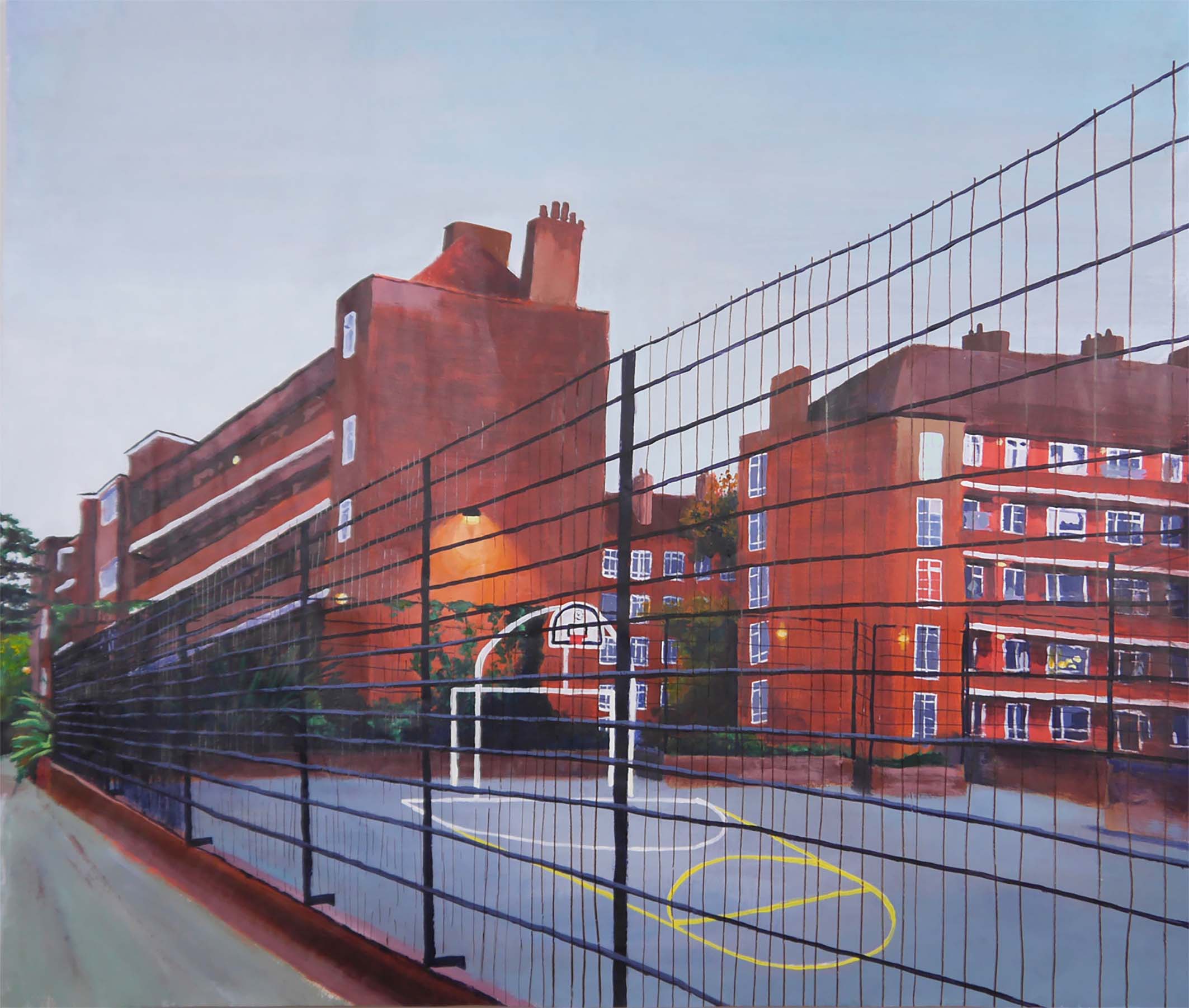    BROOKE ROAD  135 x 115 cm (2016)  acrylic on 200 gsm paper  sold   