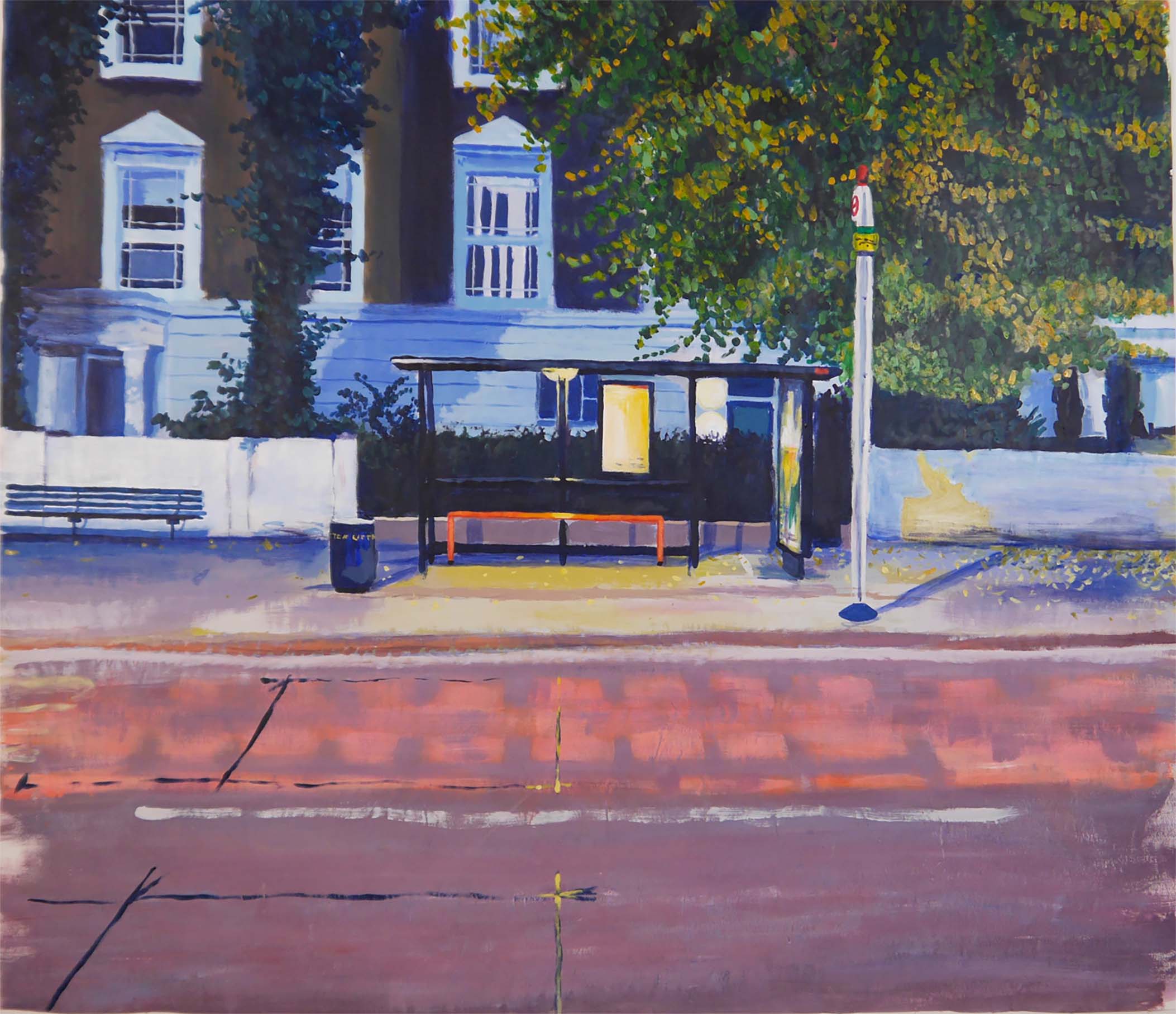    SOUTHGATE ROAD  135 x 115 cm (2016)  acrylic on 200 gsm paper  sold 