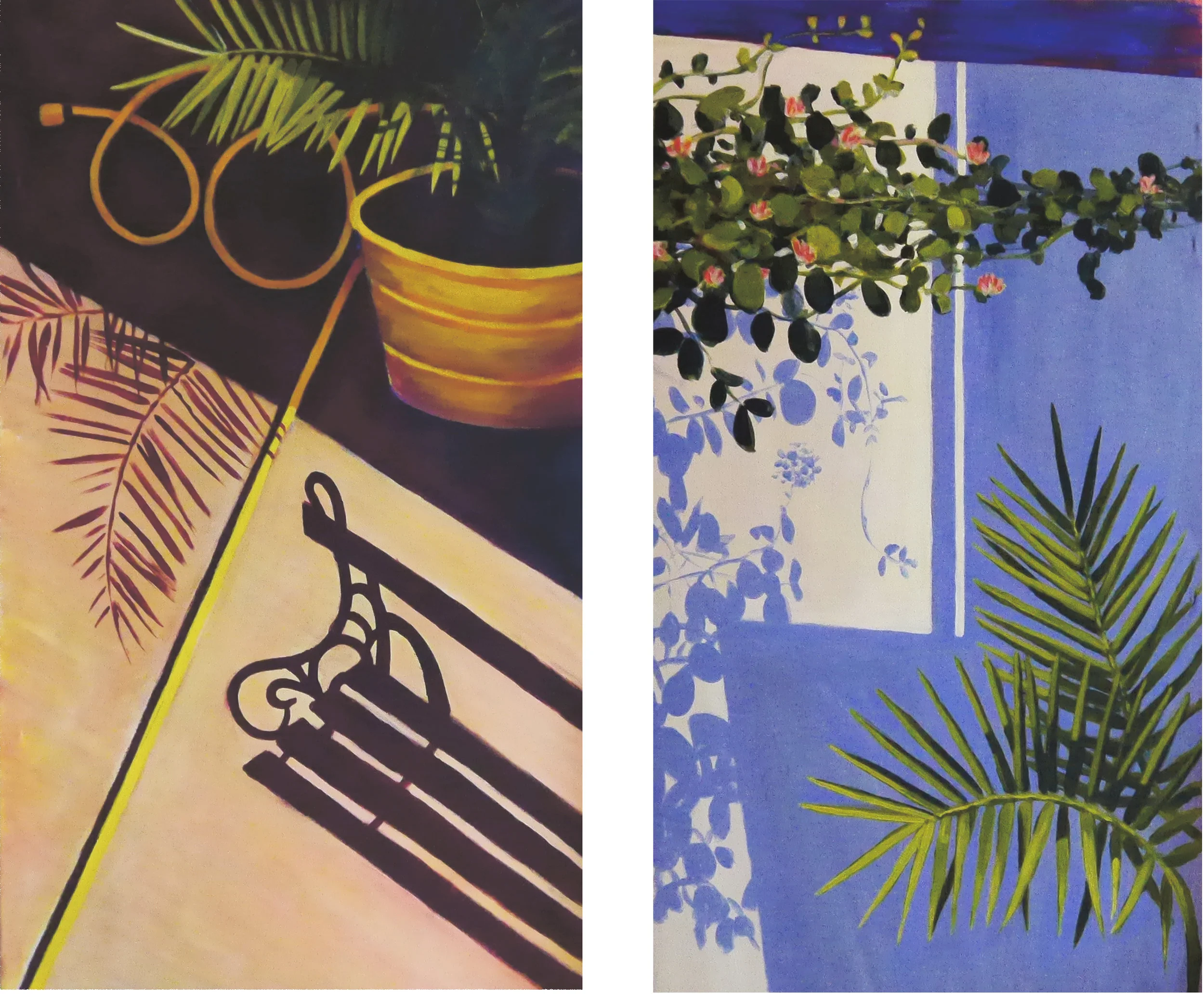 16:19 | 16:39 87 x 145 cm, 80 x 140 cm (2018) acrylic on canvas