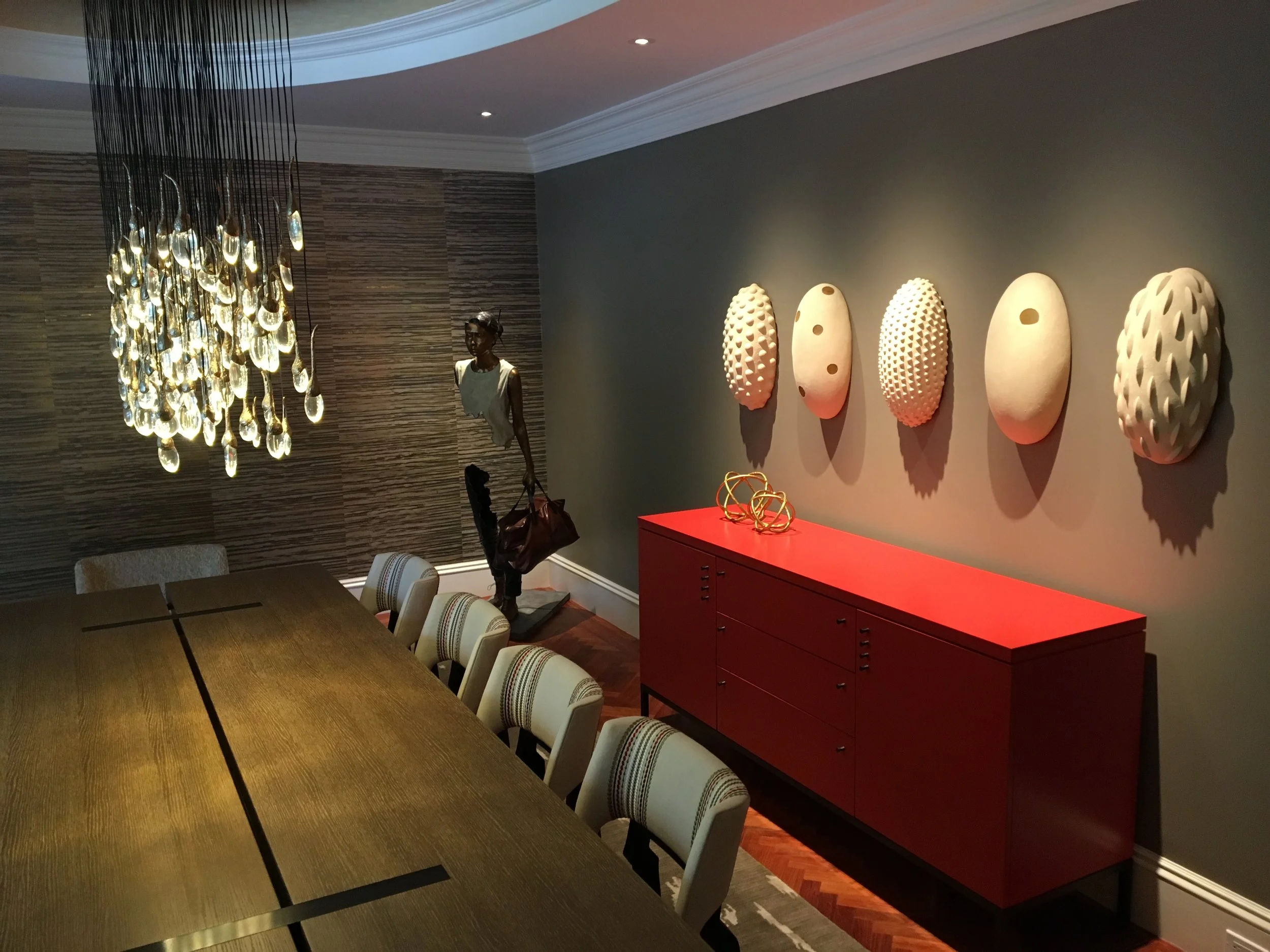 Dining Room with Accent Lights
