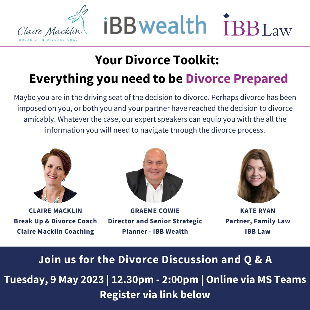 How to be Divorce Prepared - emotionally, legally AND financially