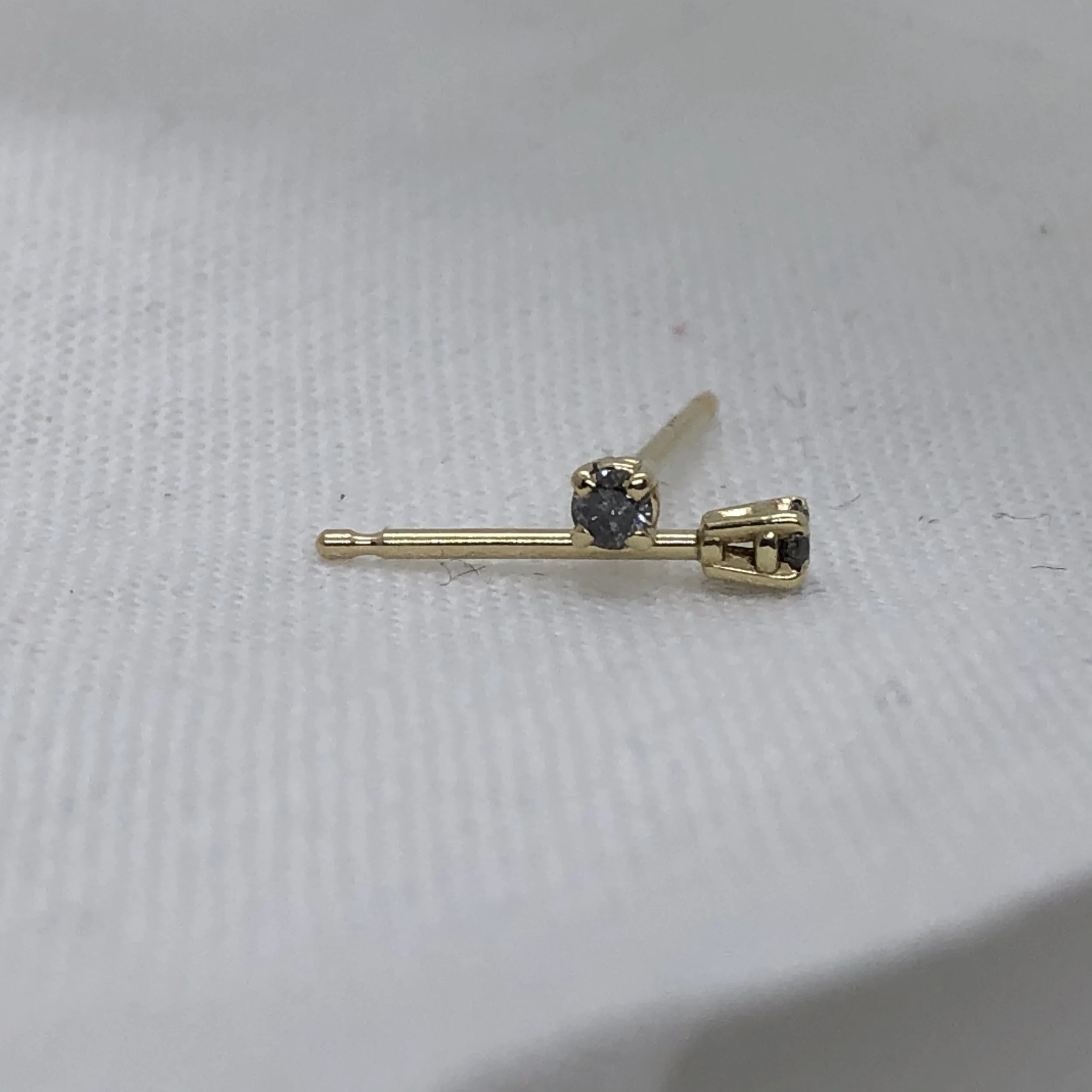 Grey Diamond Studs