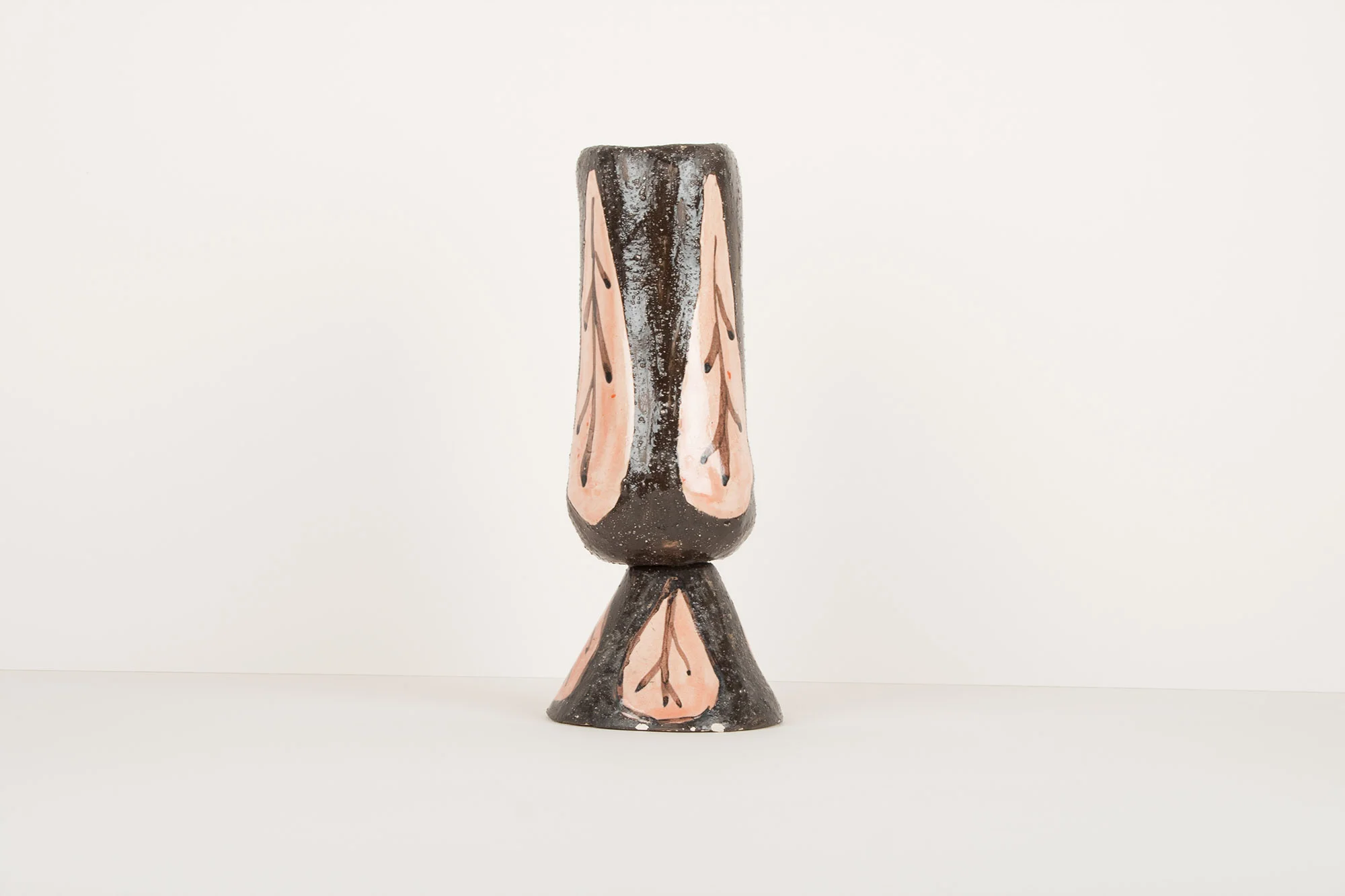 Vase irrégulier émaillé