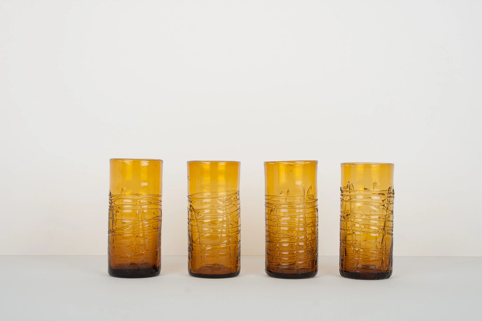 Verres en verre soufflé