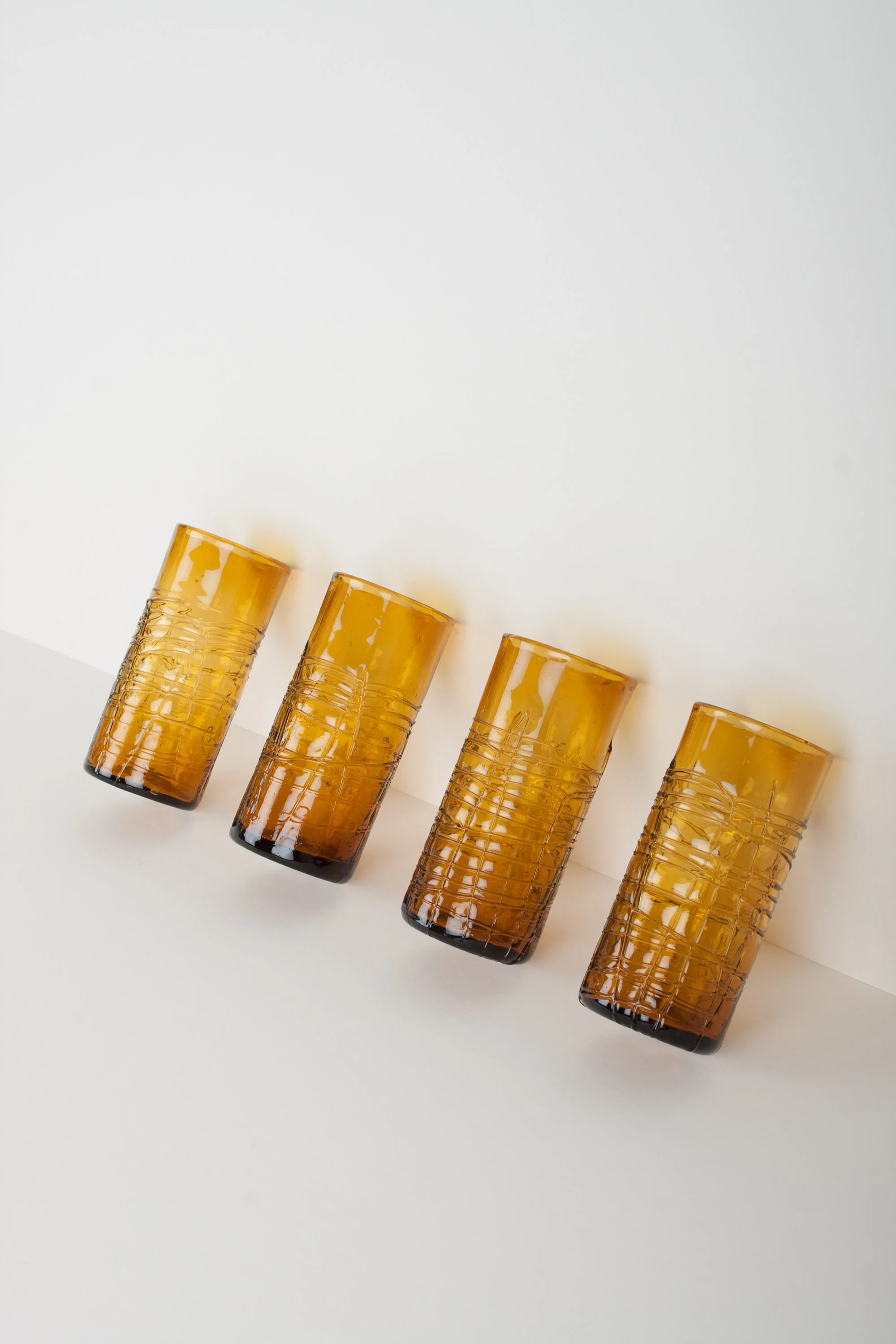 Verres en verre soufflé