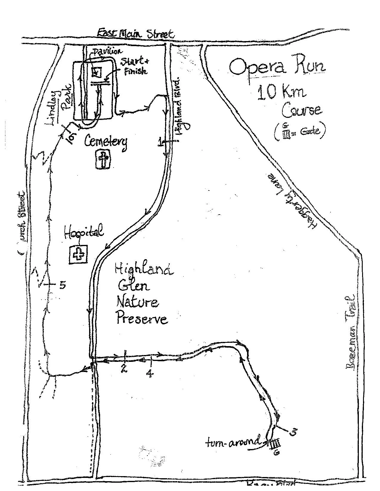 10 K Course map