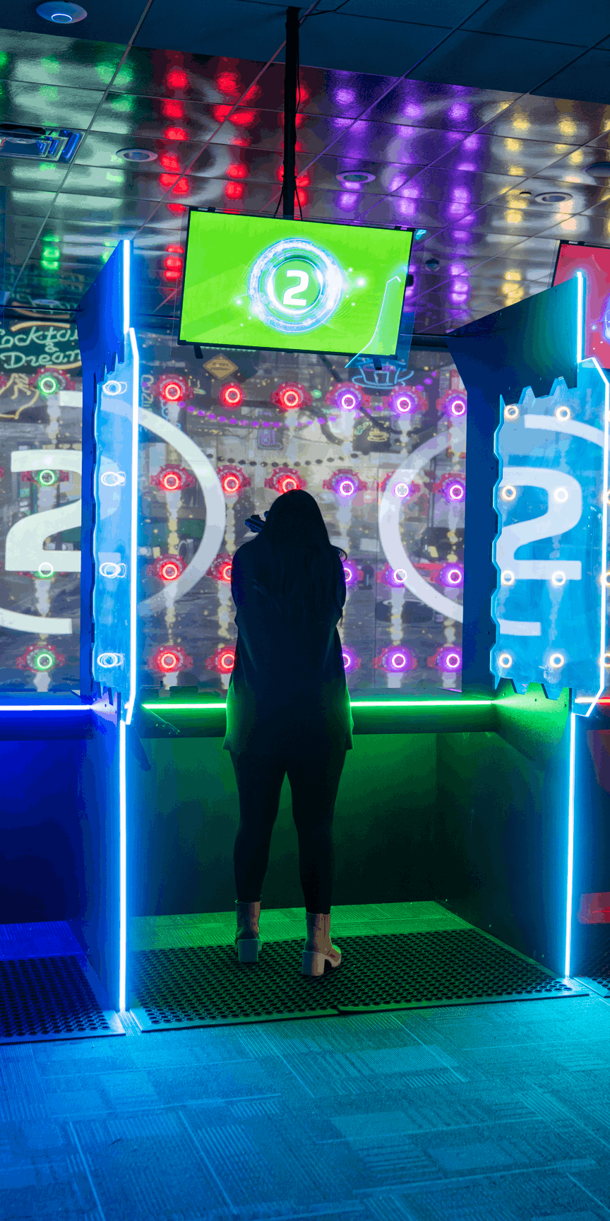 Indoor gameplay at Level Up Live