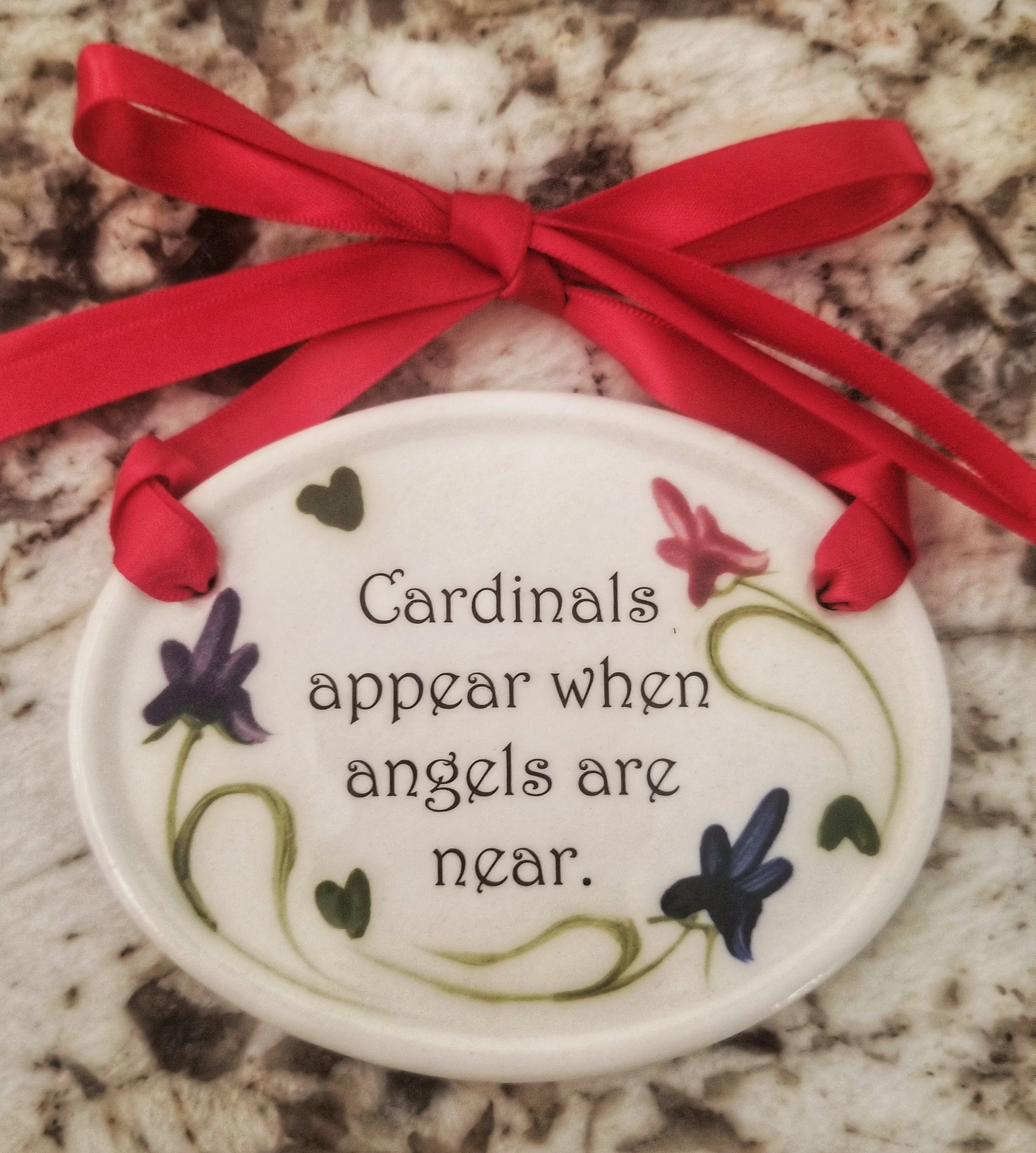 Cardinals Appear when angels are near.