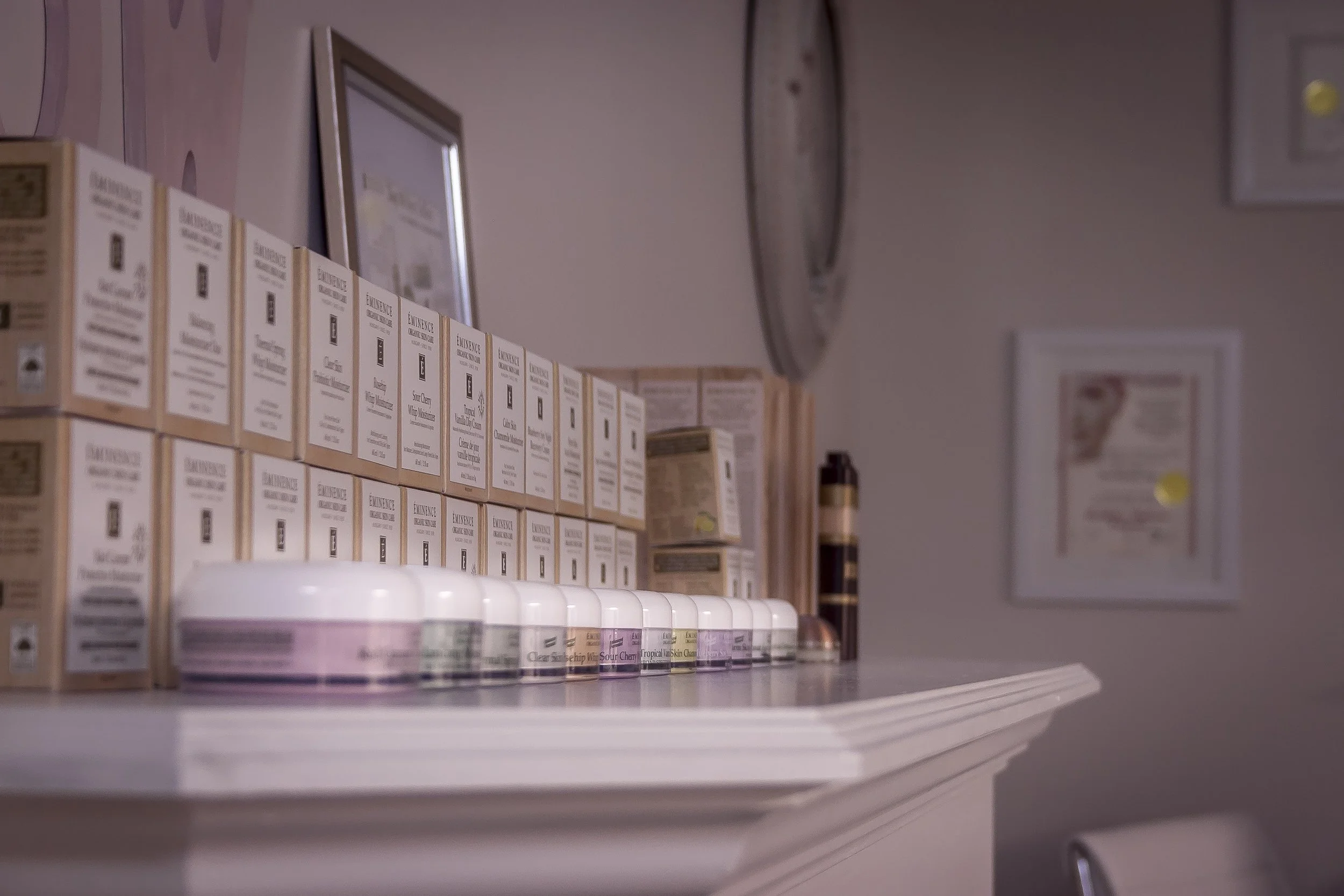 We carry a beautiful array of face creams and serums