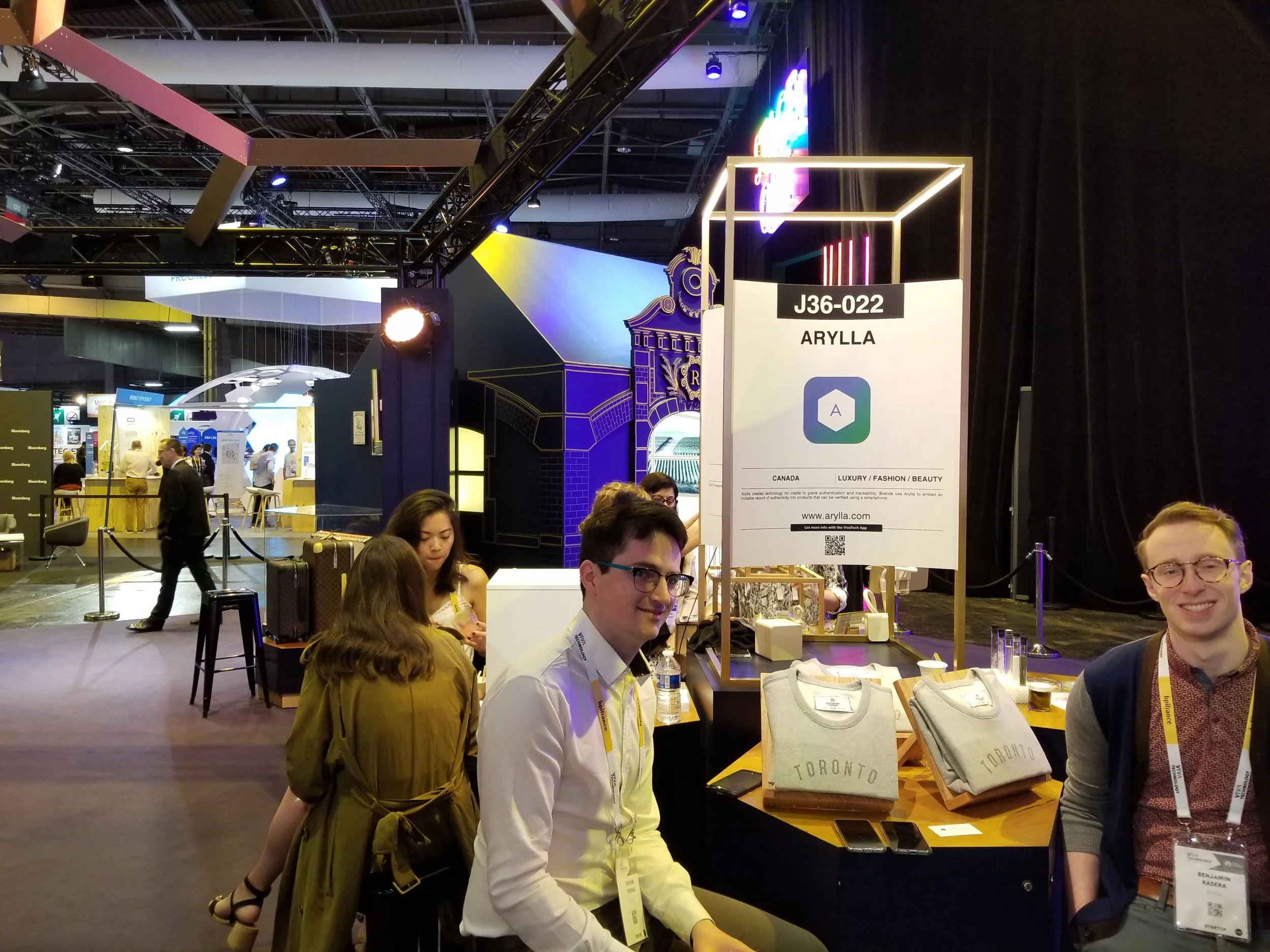 A view of our booth in the LVMH Luxury Lab