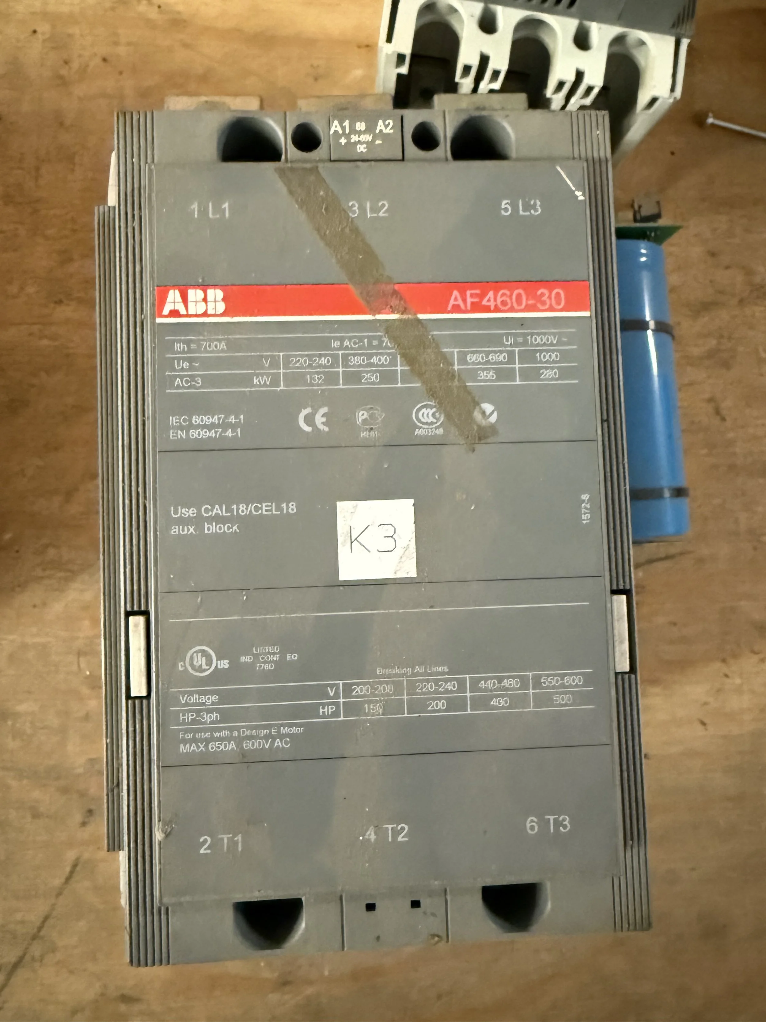 ABB CONTACTOR K3 AF460-30 CIRCUIT BREAKER