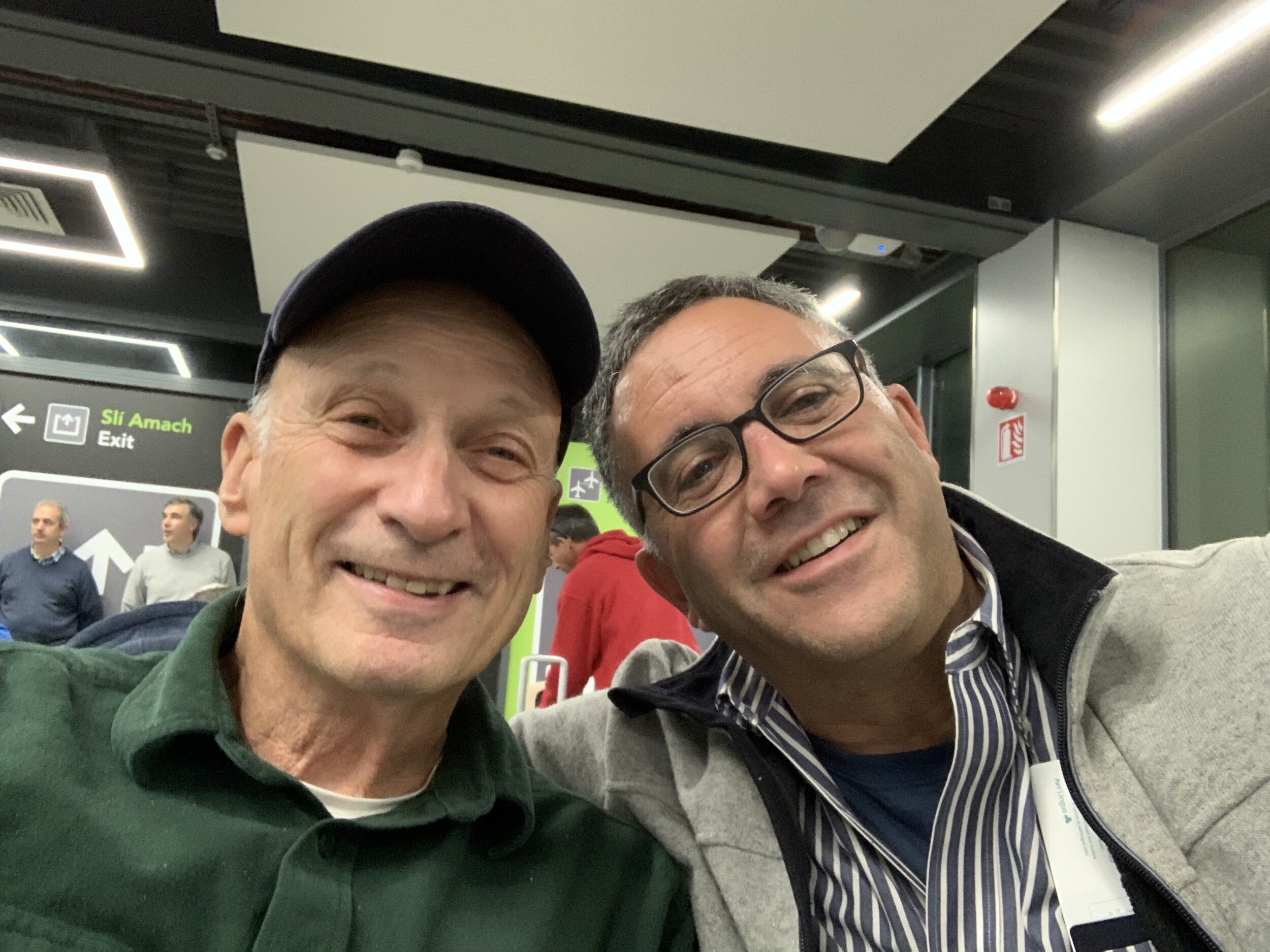   October 15, 6:10 a.m., layover at Dublin airport on way to Dusseldorf - you never know who you’'ll see - old friend Jeff Williams of Plastics Machinery Magazine has been to more K shows than anyone we know!  