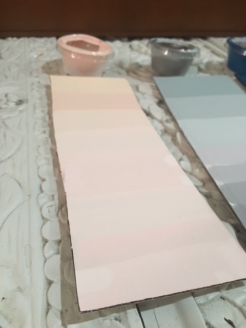 Pastel pink color swatches