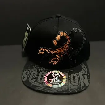 Top Level Stiched Scorpion Mens Hat